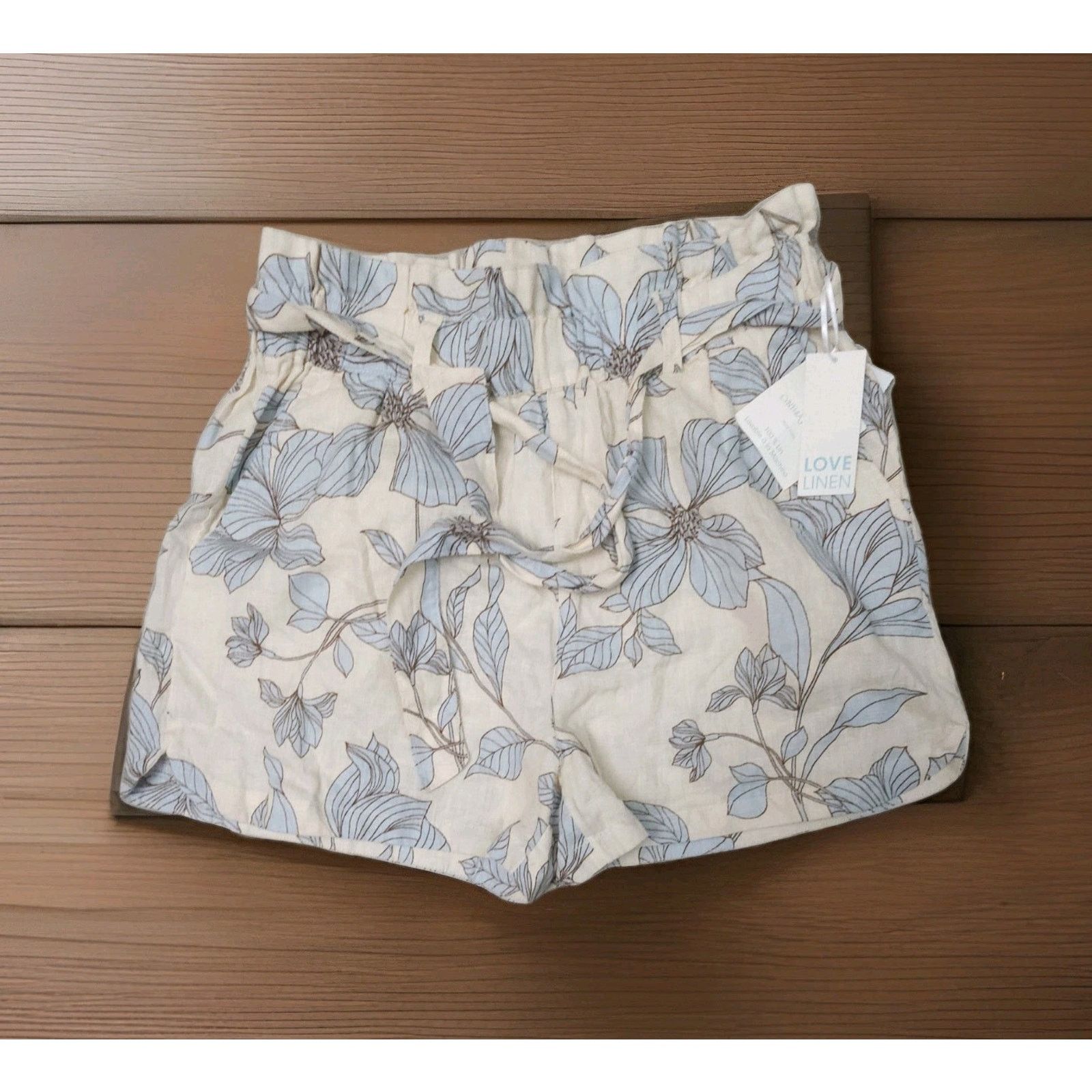 Cynthia Rowley Cynthia Rowley Women Shorts Floral Linen Flowers Beaded M Size 29" - 1 Thumbnail