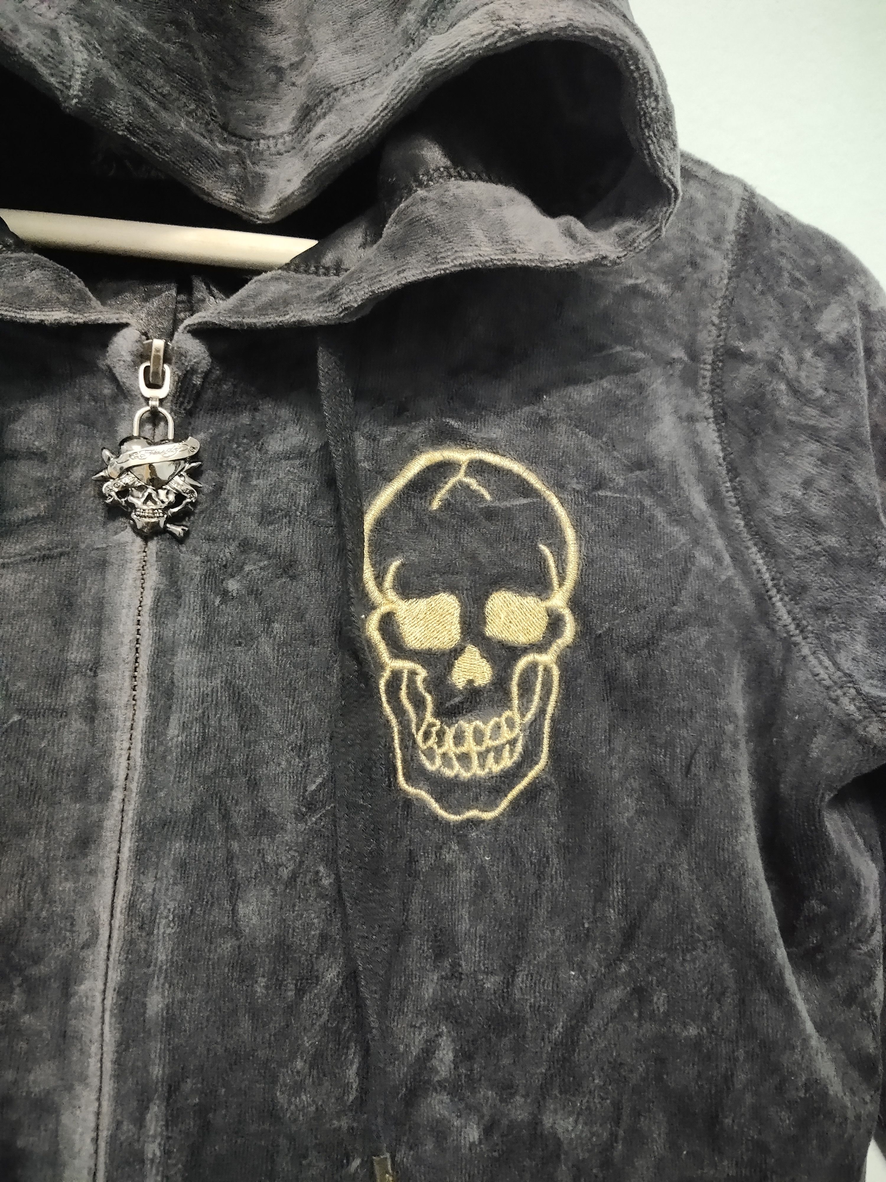 Christian Audigier × Ed Hardy Ed Hardy Skull Embroidered Sweater Size S / US 4 / IT 40 - 6 Thumbnail