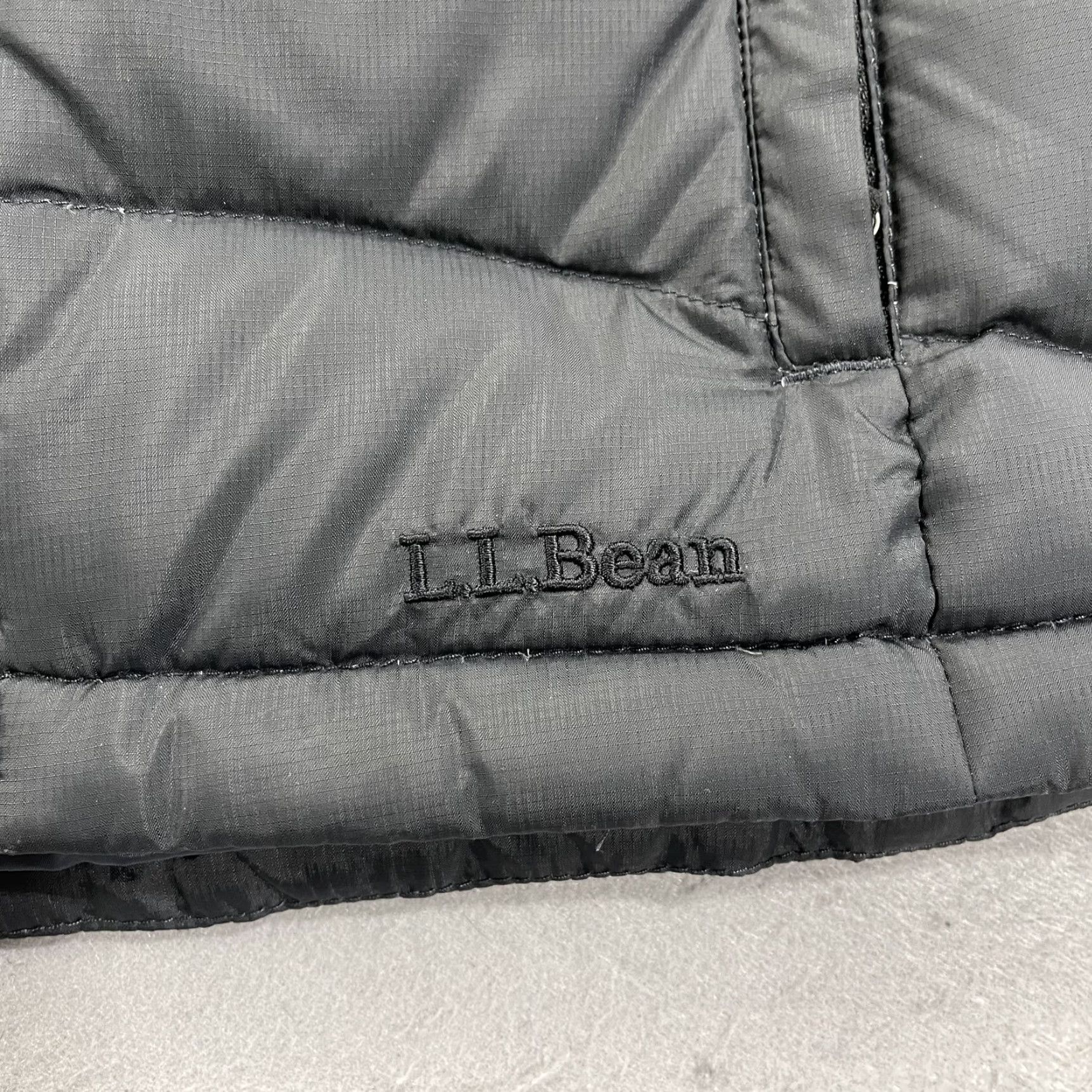 Vintage L.L. Bean Vest Womens Small Black Quilted Goose Down Puffer Zip Insulated Warm Size S / US 4 / IT 40 - 4 Thumbnail