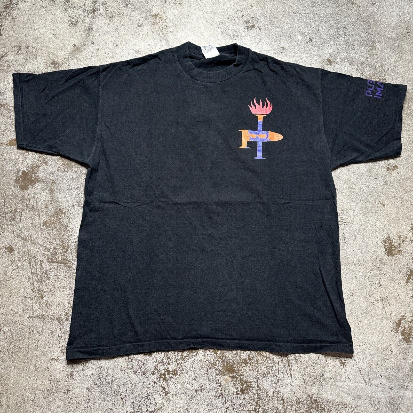 Vintage 90s Public Image Brand Silhouette Rare Graphic Shirt Size XL Size US XL / EU 56 / 4 - 2 Thumbnail