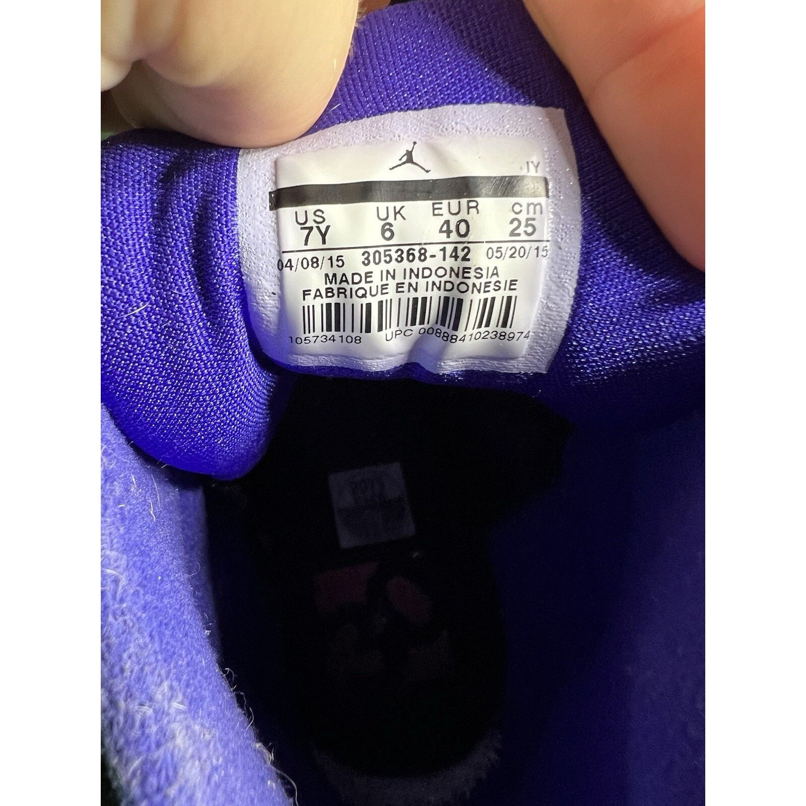 Jordan Brand Nike Air Jordan 8 Shoes Sneakers Size 7Y W8.5 Size US 7 / EU 40 - 9 Thumbnail