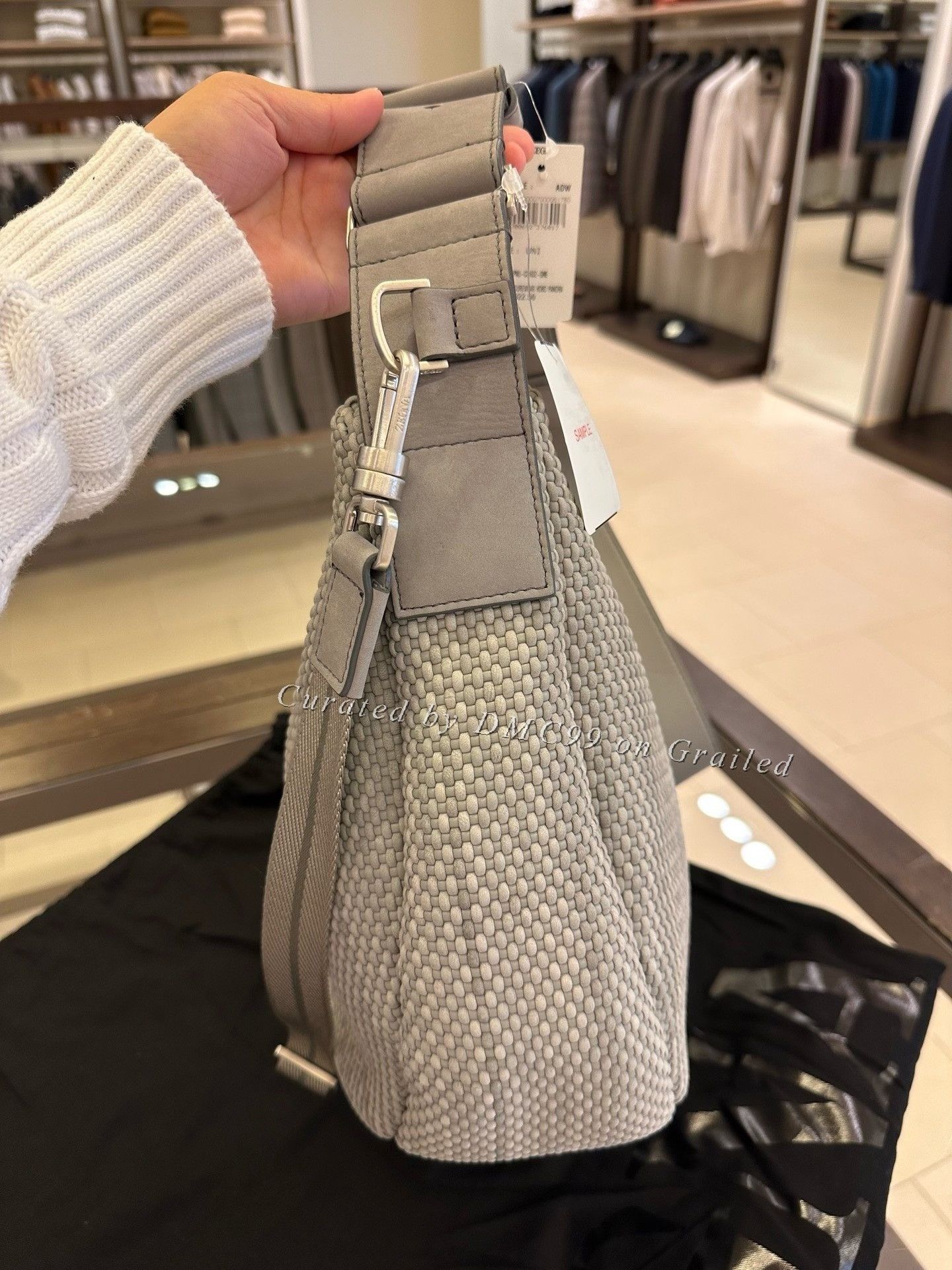 Ermenegildo Zegna Zegna Gray Men's Crossbody Bag Size ONE SIZE - 4 Thumbnail