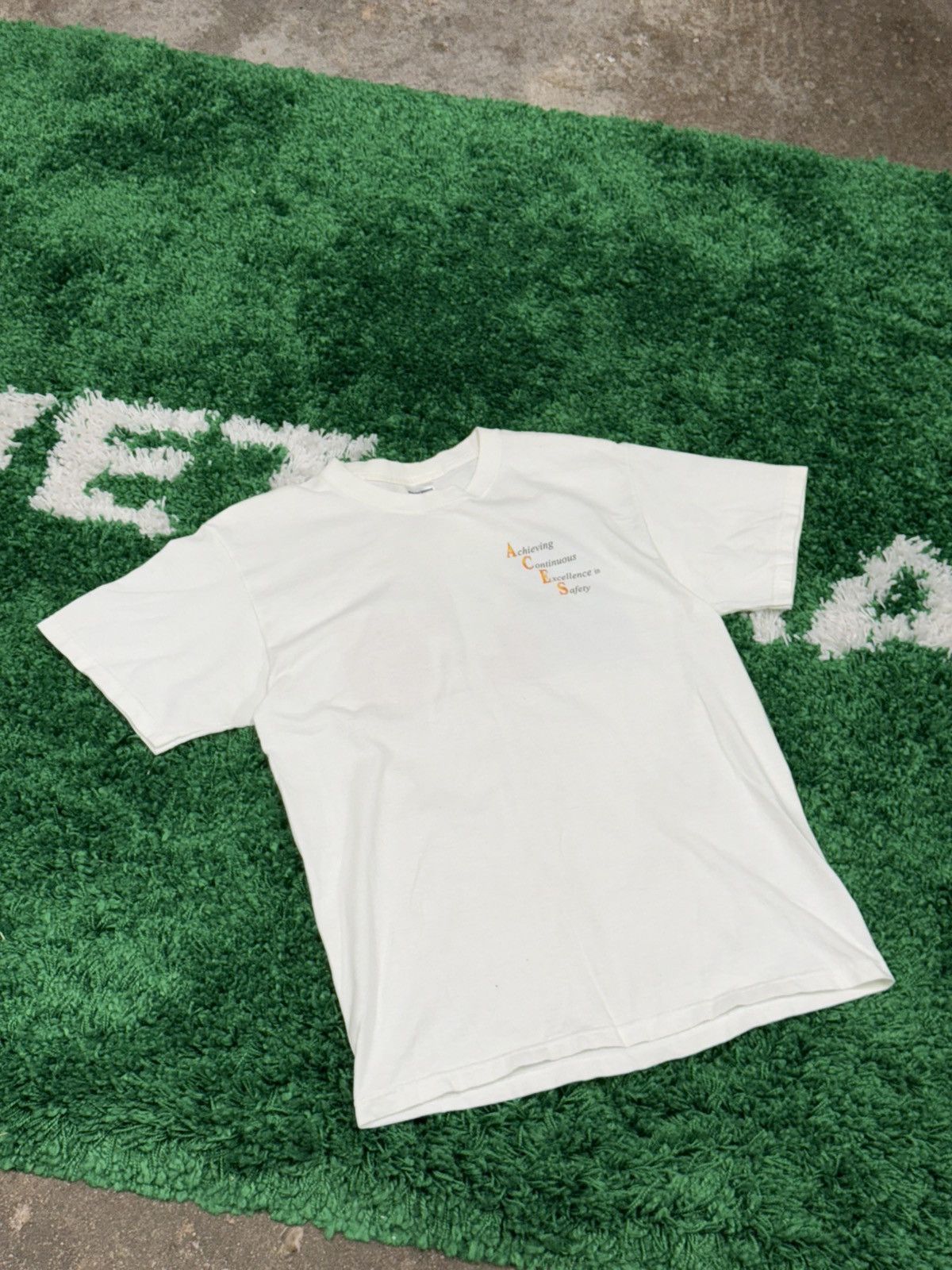 Vintage Vintage ACES Houston Texas Poker Gambling Logo Tee White Size US M / EU 48-50 / 2 - 4 Thumbnail