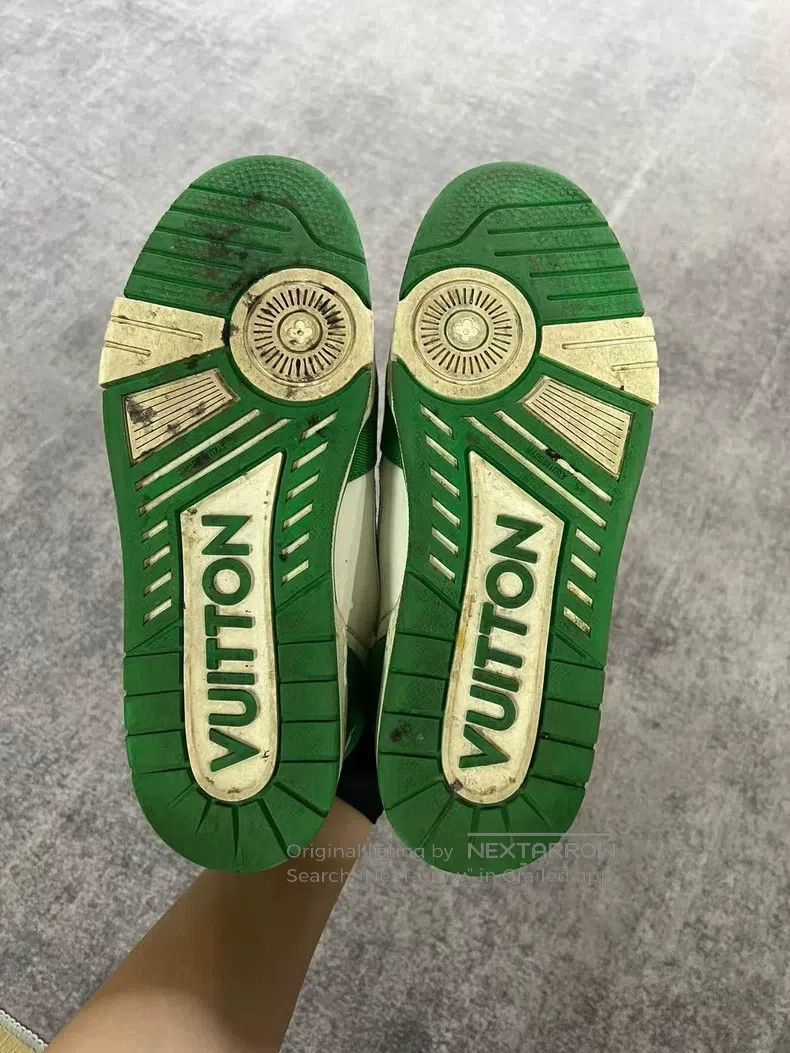 Louis Vuitton Louis Vuitton Green Velcro shoes Size US 8 / EU 41 - 9 Thumbnail