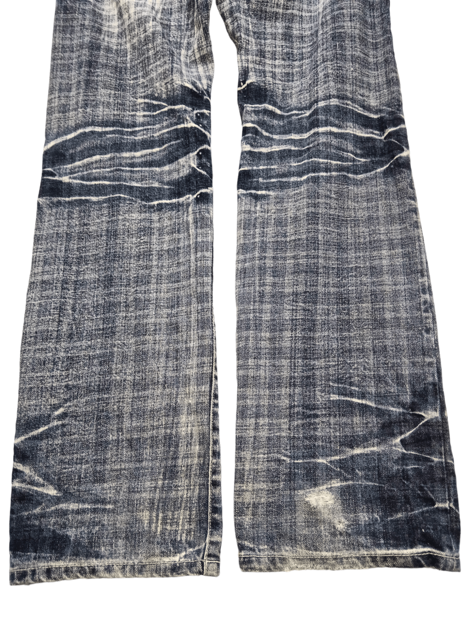 Roots 💥Root Three Style💥 Thunder Whiskers Checkered Denim Size US 30 / EU 46 - 5 Thumbnail