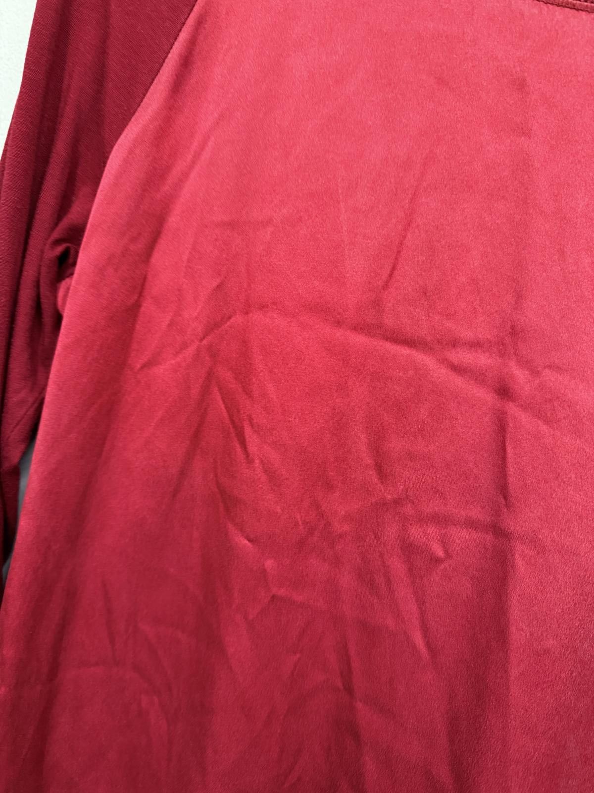 Jigsaw Jigsaw Burgundy Long Sleeve Top Size Small Size S / US 4 / IT 40 - 3 Thumbnail