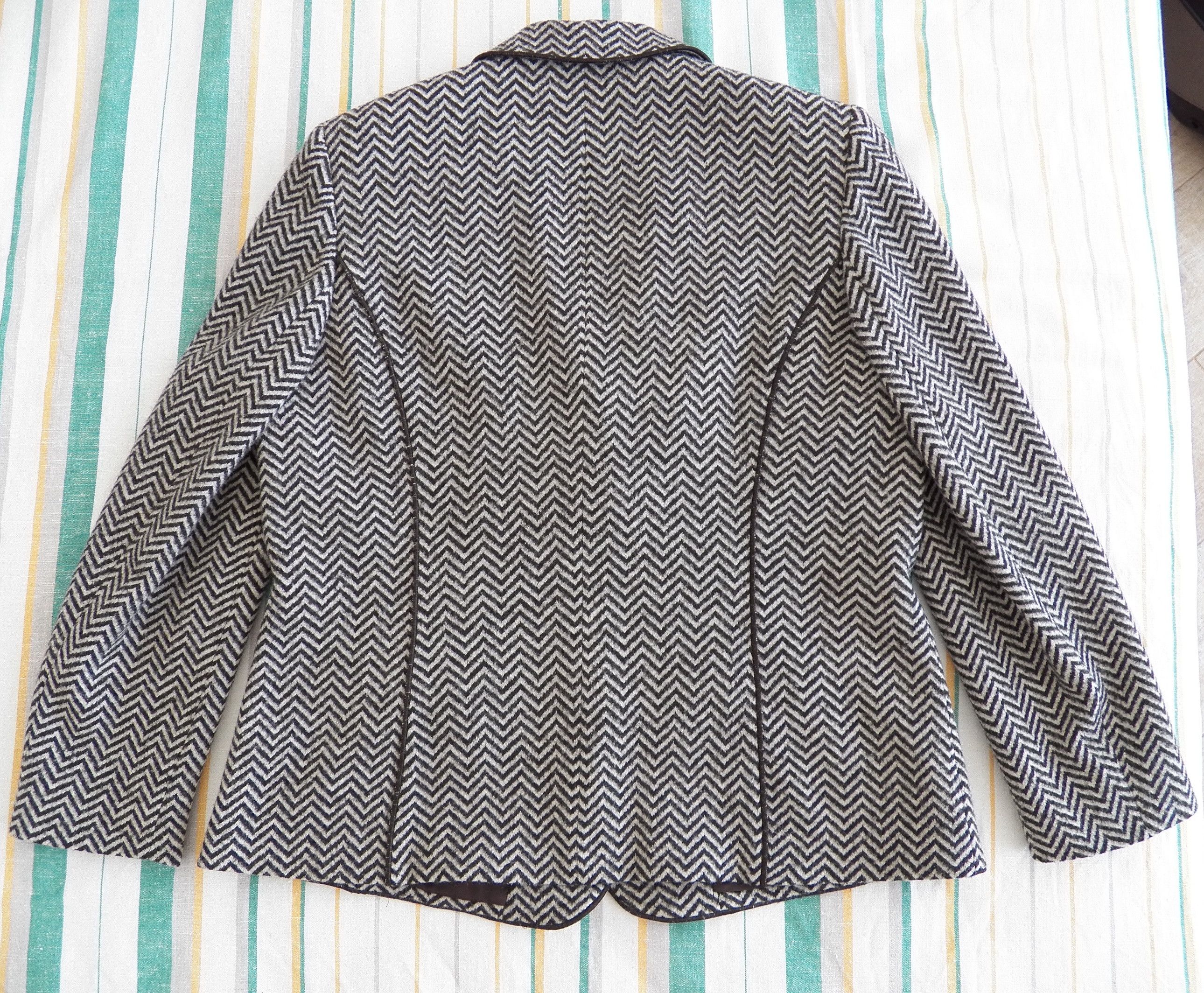 Other Basler Blazer UK16 US12 EU42 Womens Herringbone Wool Size XL / US 12-14 / IT 48-50 - 7 Thumbnail