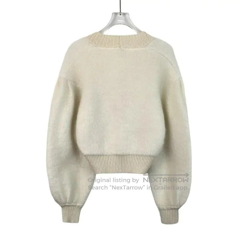 Fendi Fendi Beige Mohair Women's Cardigan . Size M / US 6-8 / IT 42-44 - 2 Thumbnail
