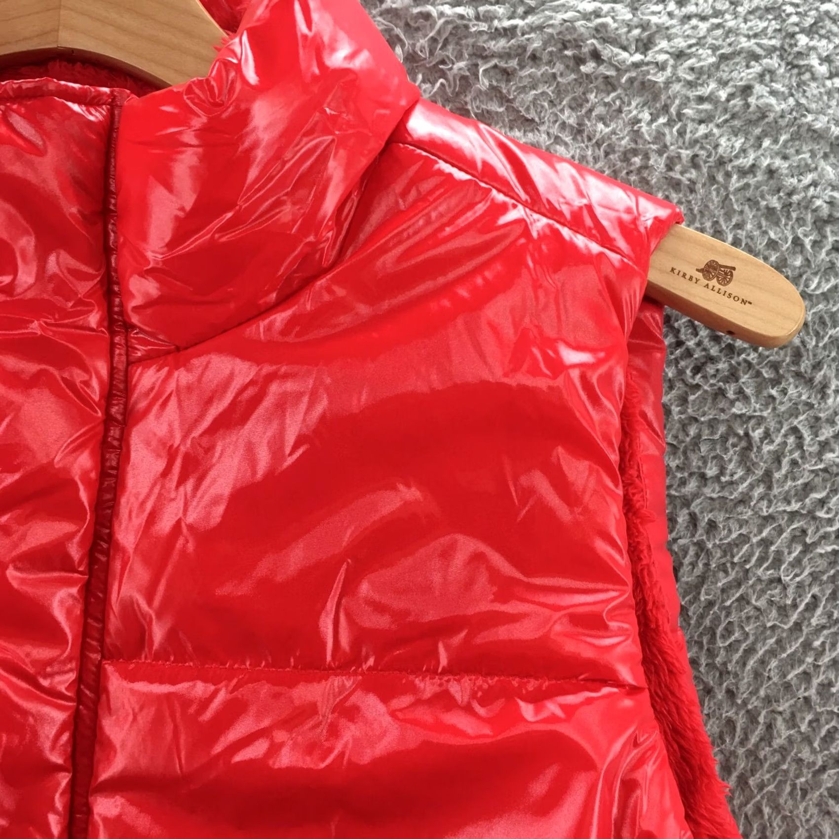 Vintage A New Day Puffer Vest Mens 2XL Red Sleeveless Fuzzy Lined Zip Button New Size US XXL / EU 58 / 5 - 4 Thumbnail
