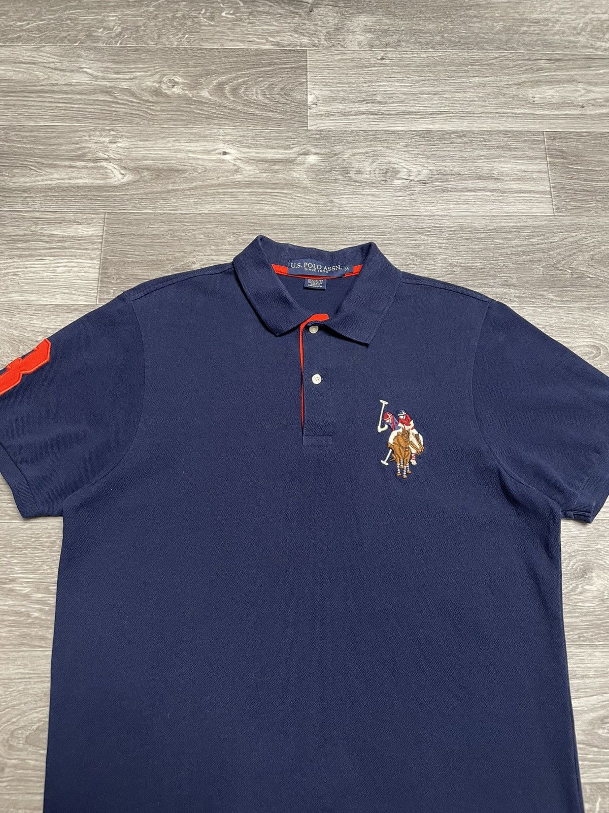U.S. Polo Assn. Vintage US Polo Assn By Ralph Lauren Big Pony Polo Shirt Size US M / EU 48-50 / 2 - 2 Thumbnail