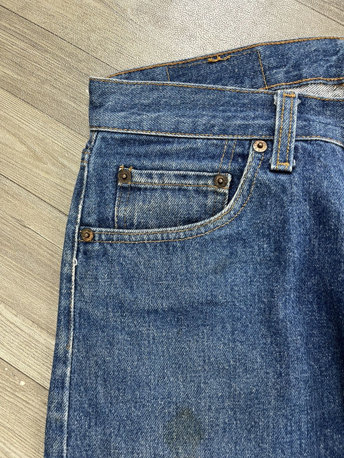 Levi's Vintage Clothing 🇺🇸1980s Vintage Levis 501 30x36 Straight Leg Blue Jeans Size US 30 / EU 46 - 7 Thumbnail