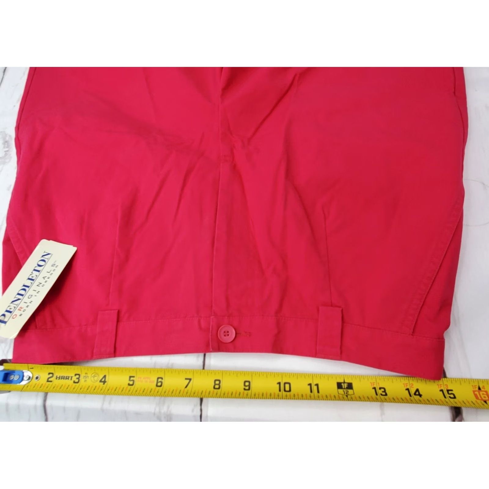 Pendleton VINTAGE Pendleton Originals Chino Shorts Womens 10 Pink Cotton NWT 8” Inseam HH48437 Size 32" / US 10 / IT 46 - 5 Thumbnail