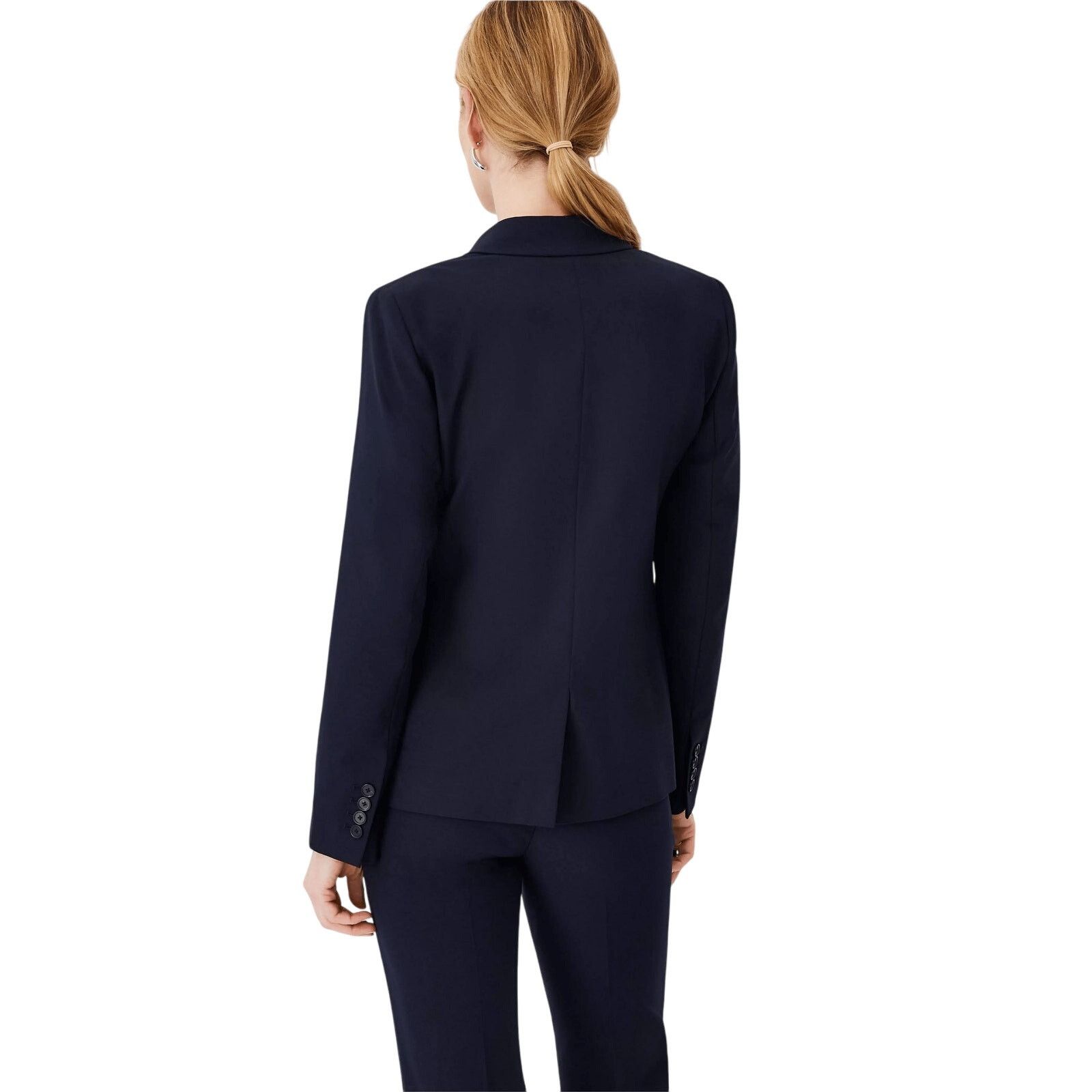 Ann Taylor Ann Taylor Classic Notched Two-Button Black Blazer | Sz 8 Size M / US 6-8 / IT 42-44 - 2 Thumbnail