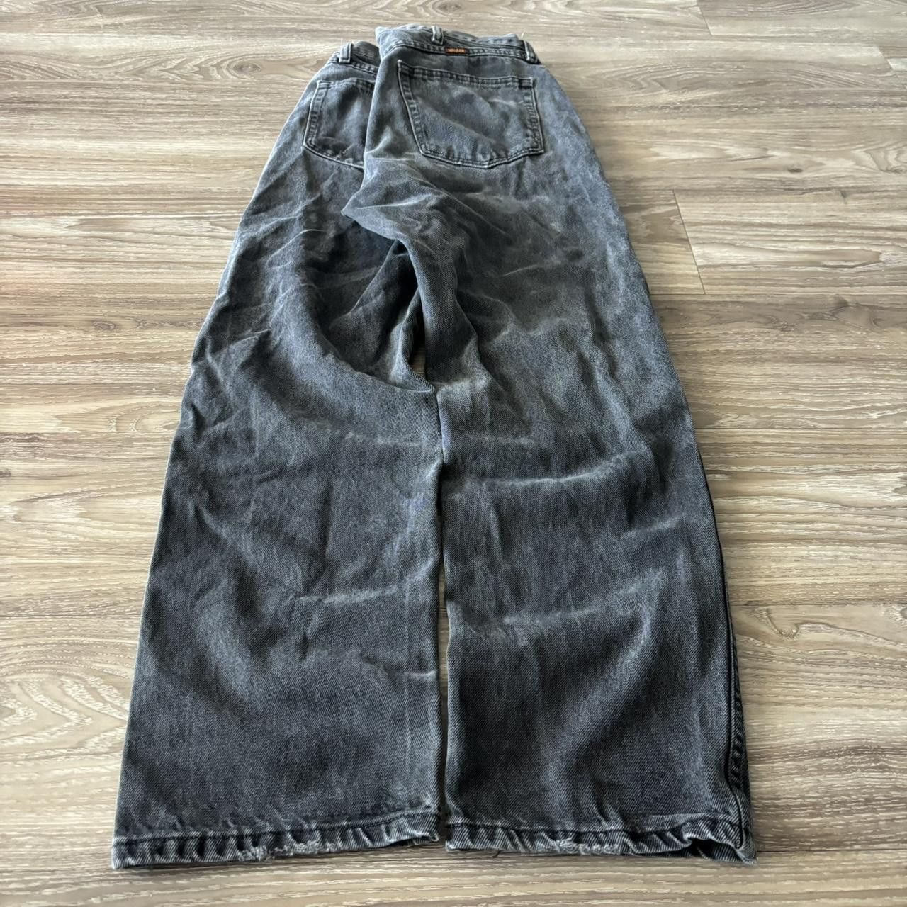 Japanese Brand Crazy Vintage Y2K/2000s Grunge Faded Black Skater Denim Jeans! 34x30 Size US 34 / EU 50 - 4 Thumbnail