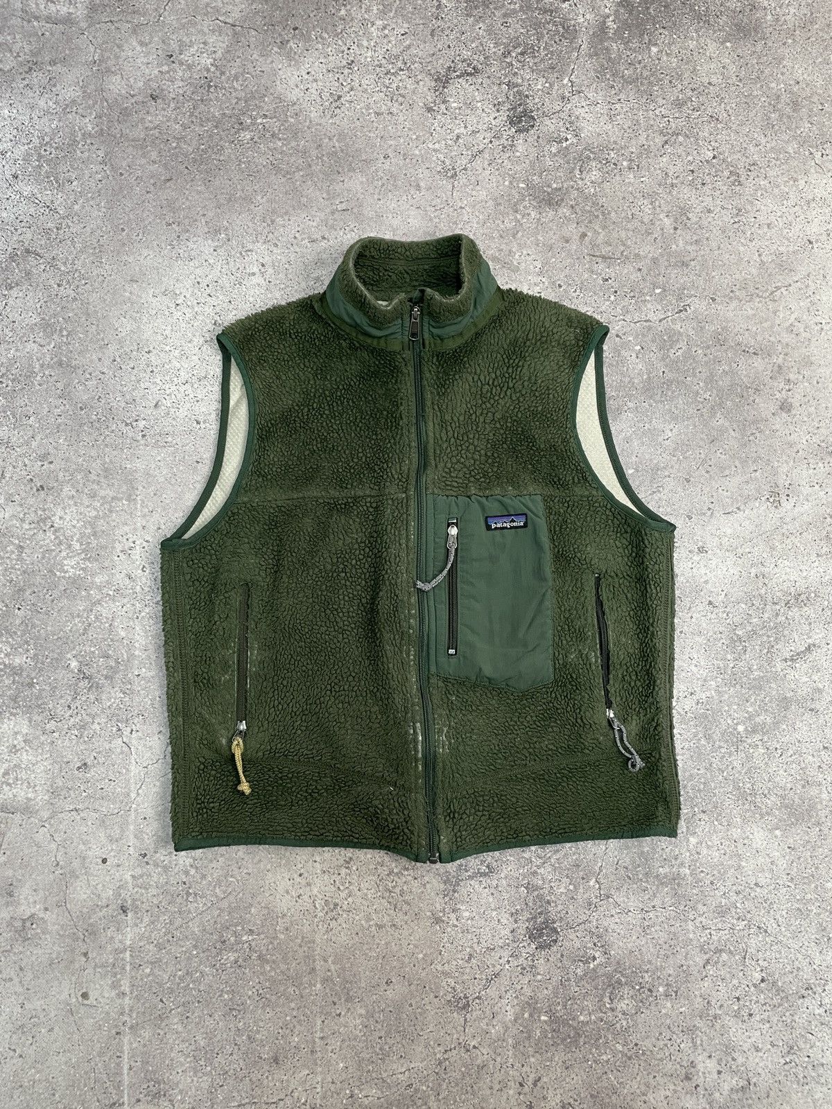 Patagonia × Vintage Vintage Patagonia Teddy Fleece Vest Sherpa y2k Sweatshirt Size US L / EU 52-54 / 3 - 1 Thumbnail