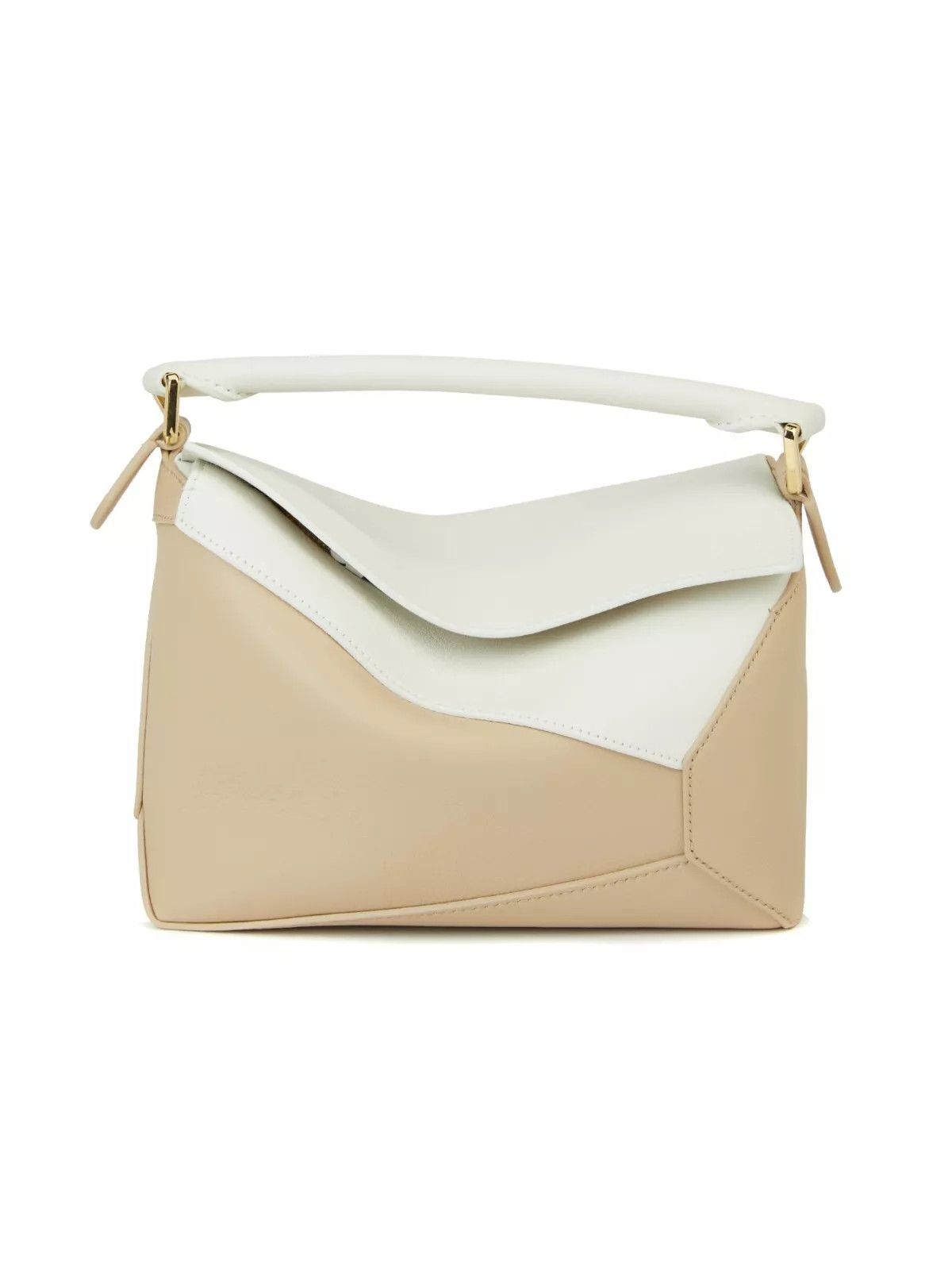 Loewe LOEWE Puzzle Edge bicolor beige & white leather bag Size ONE SIZE - 1 Thumbnail