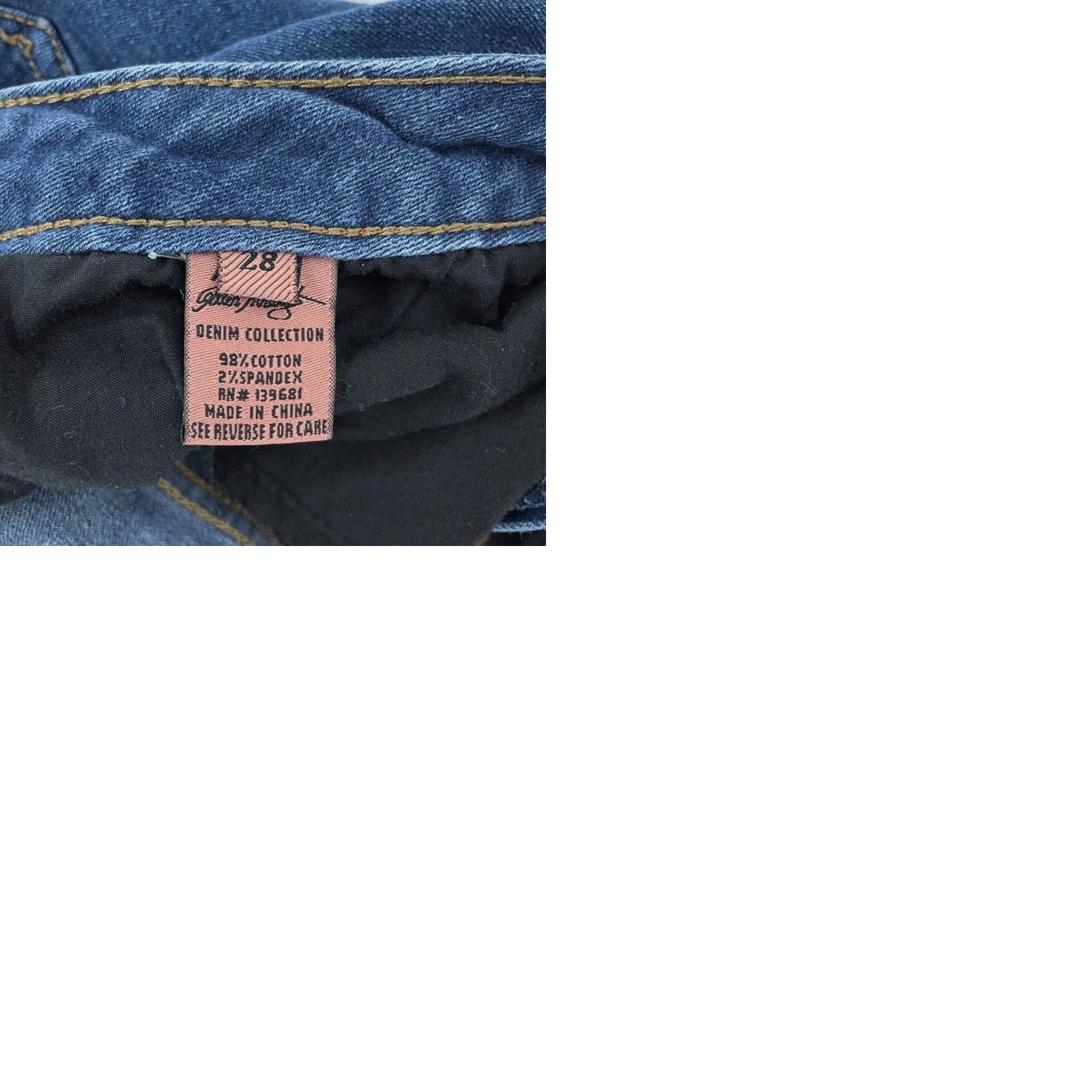 Vintage ABS by Allen Schwartz Capri Jeans Womens 28 Blue Denim Skinny Stretch 5 Pocket Denim Jeans for Women Size 28" / US 6 / IT 42 - 9 Thumbnail