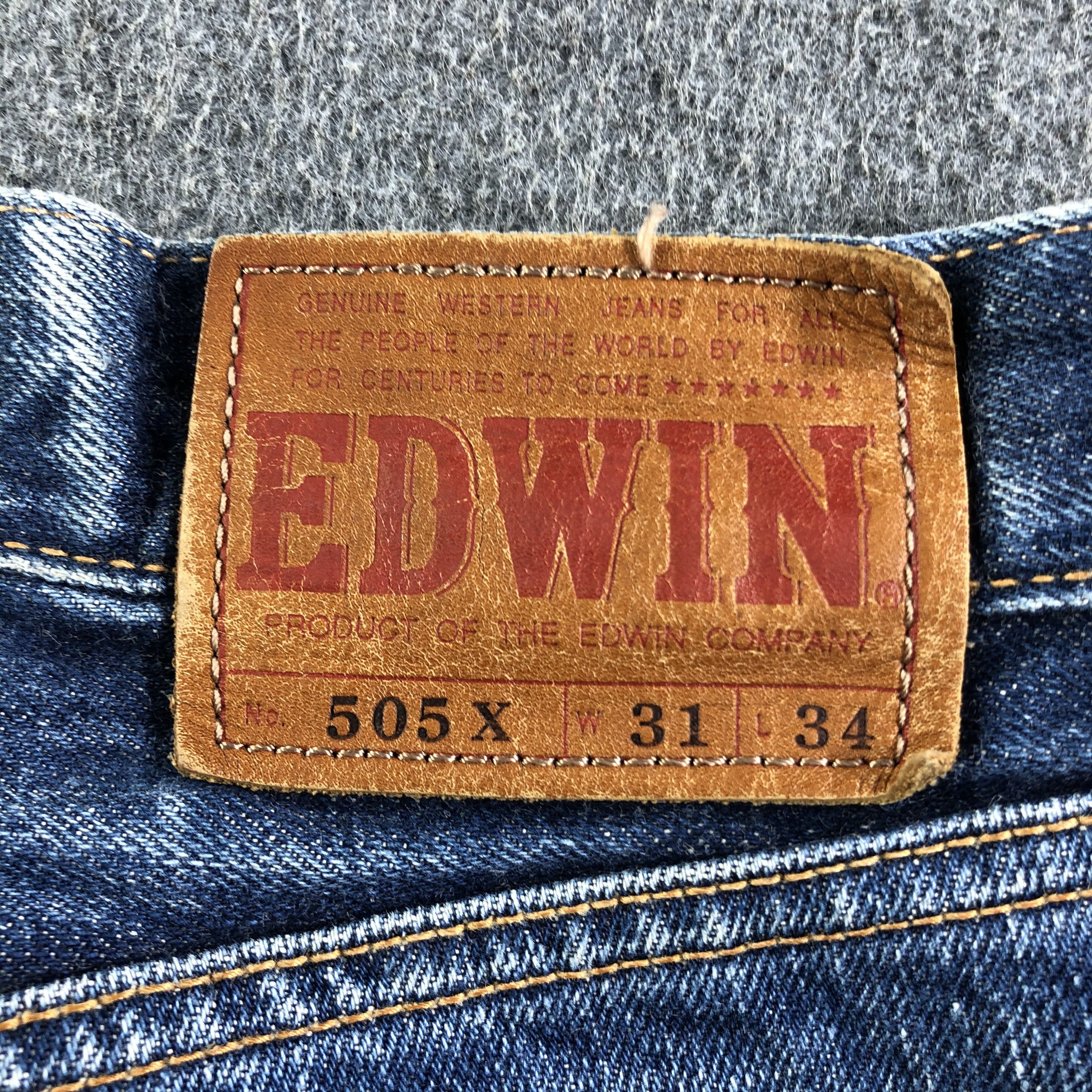 Edwin Vintage Blue Wash Edwin 505x Jeans-J3592 Size US 31 - 5 Thumbnail