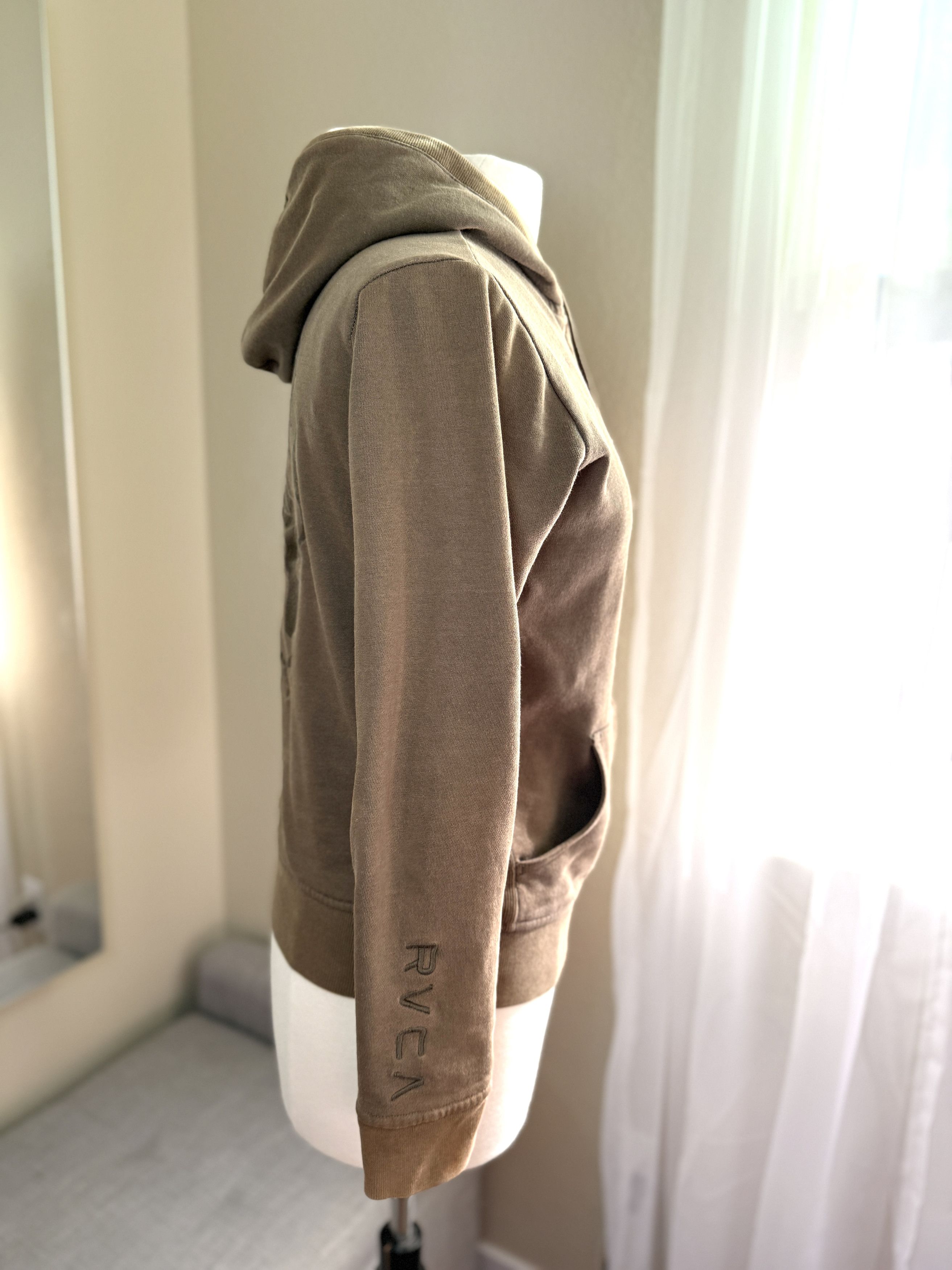 RVCA RVCA Archive Pigment-Dyed Zip Hoodie (M) Embroidered Crest Size US M / EU 48-50 / 2 - 3 Thumbnail