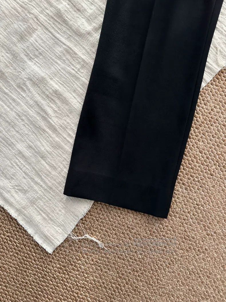 Hermes Hermes Fine Wool Straight Suit Pants, Black Size 24" / US 00 / IT 34 - 4 Thumbnail