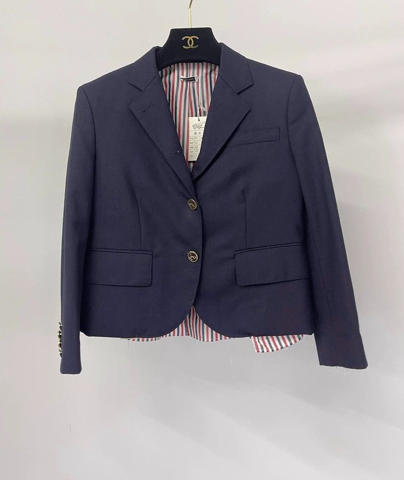 Thom Browne Thom Browne Dark blue suit jacket 2503-Nextarrow Size XS / US 0-2 / IT 36-38 - 1 Thumbnail