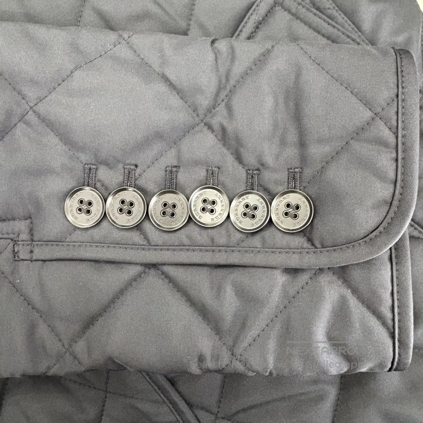 Burberry Burberry Black diamond-patterned cotton coat Size US M / EU 48-50 / 2 - 8 Thumbnail