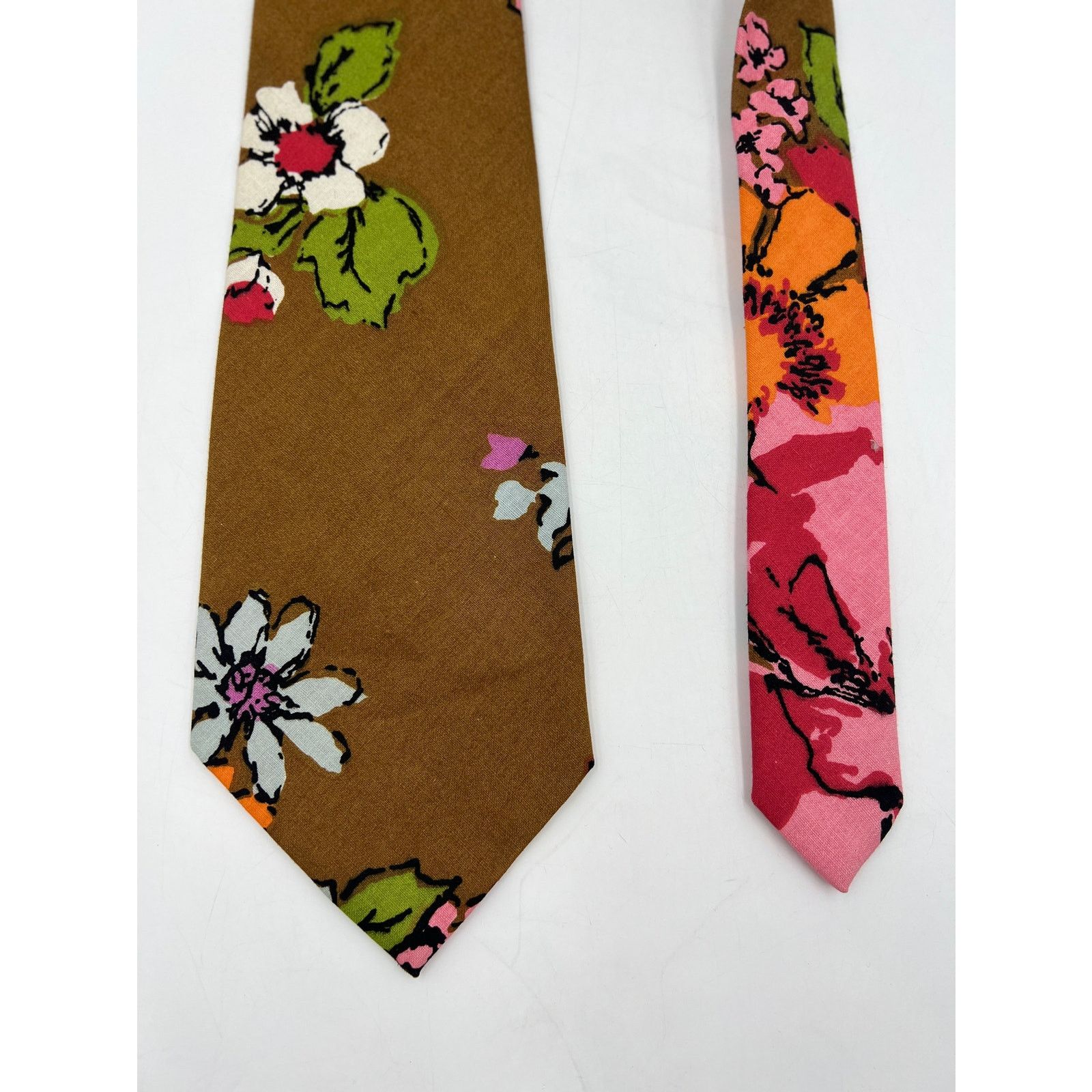 Vintage 70s Vintage Floral Tie Stitch and Quilt Association Brown Size ONE SIZE - 5 Thumbnail