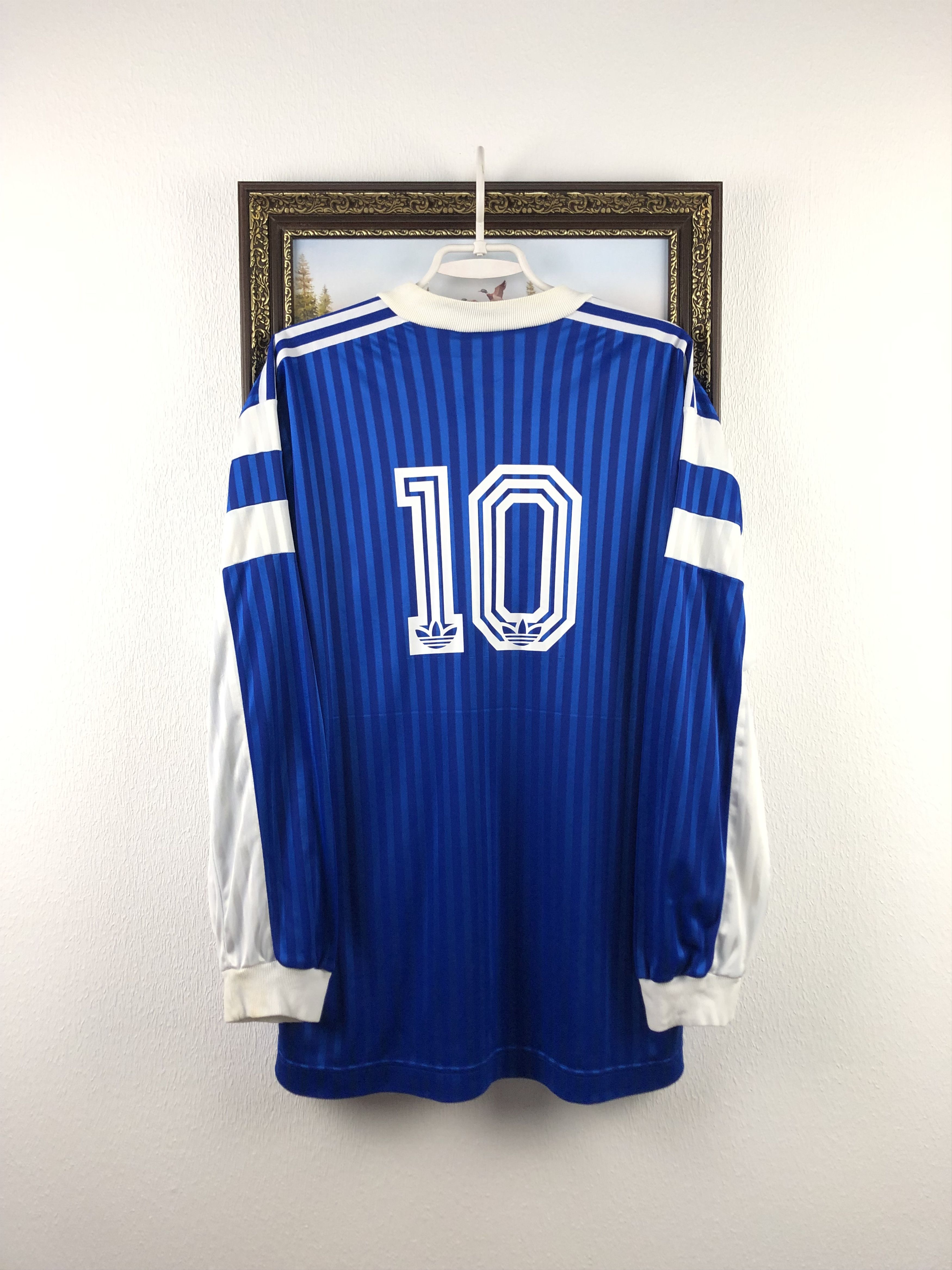 Adidas × Vintage Vintage 80's West Germany Shirt Soccer Jersey Long Sleeve Size US XL / EU 56 / 4 - 13 Thumbnail