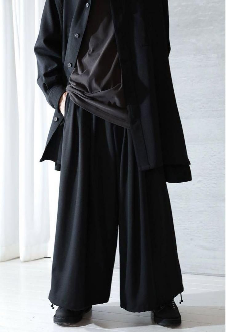 Yohji Yamamoto POUR HOMME 23ss GABARDINE U-STANDARD BALLOON HZ-P07-100PANTS Size US 37 - 3 Thumbnail