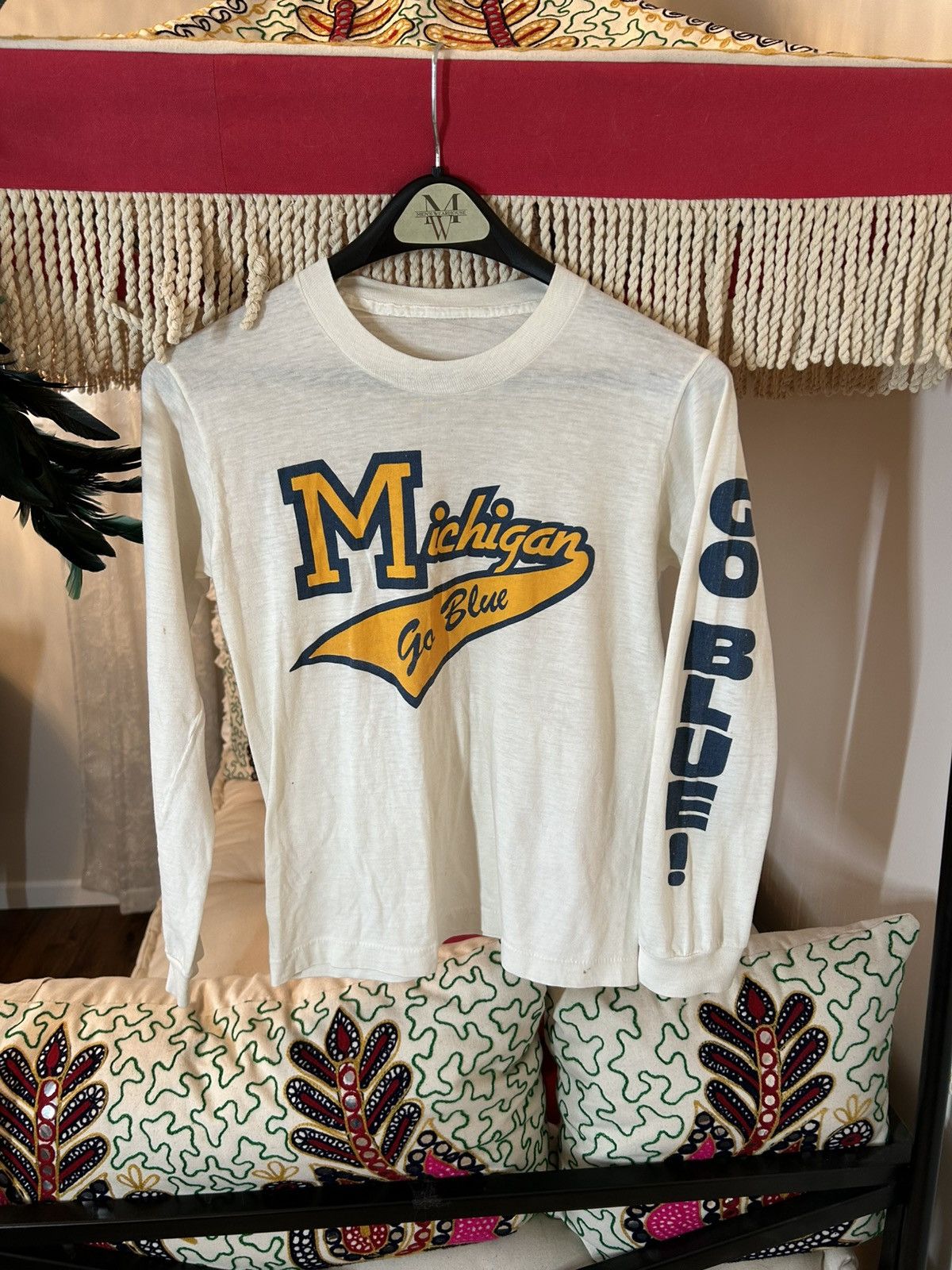 Vintage Vintage Single Stitch Michigan Go Blue T-shirt Size XS / US 0-2 / IT 36-38 - 1 Thumbnail