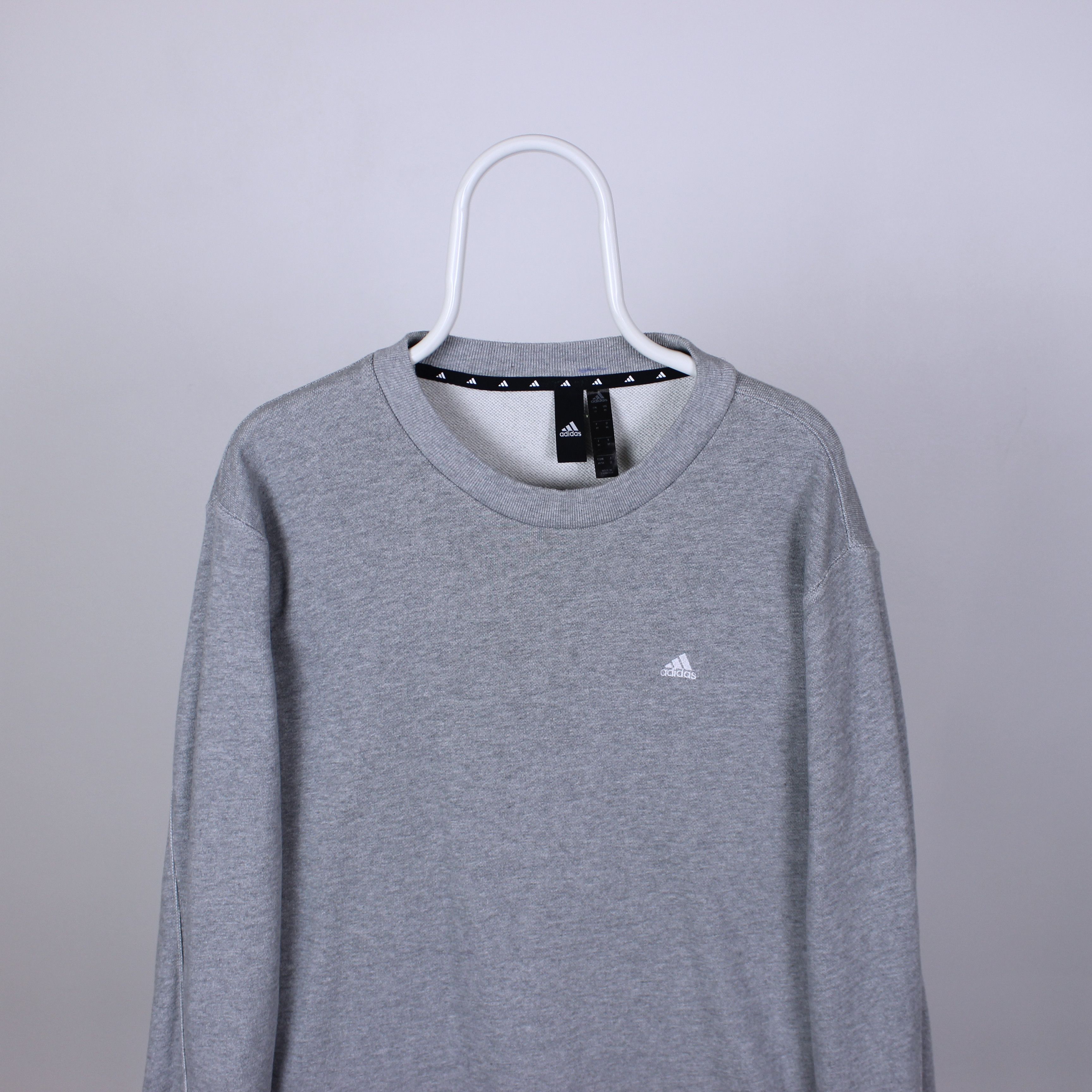 Adidas Adidas sweatshirt men vintage logo M gray perfomance H45372 Size US M / EU 48-50 / 2 - 2 Thumbnail