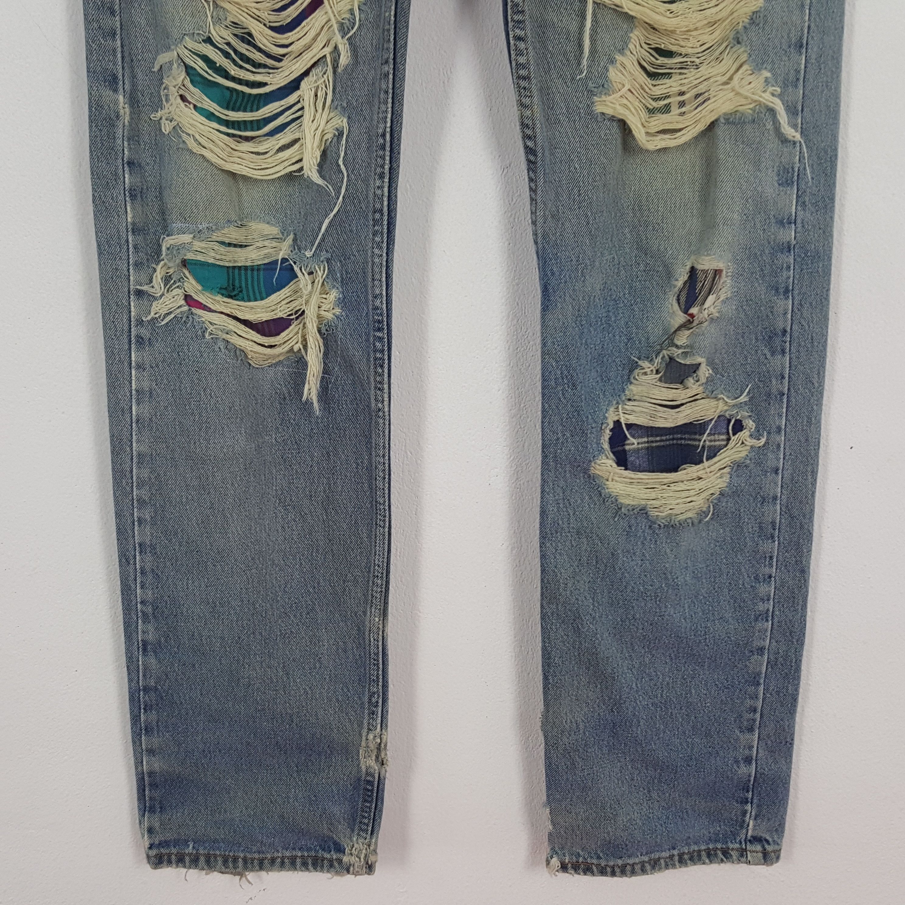 Levi's × Vintage Vintage Levis 505 Distressed Denim Jeans Size US 32 / EU 48 - 3 Thumbnail