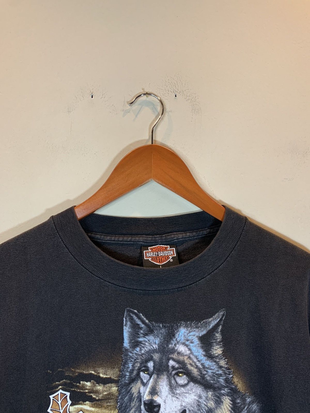 Harley Davidson × Vintage RARE* Vintage 1989 3D Emblem Harley Davidson Survivors Shirt Size US L / EU 52-54 / 3 - 8 Thumbnail