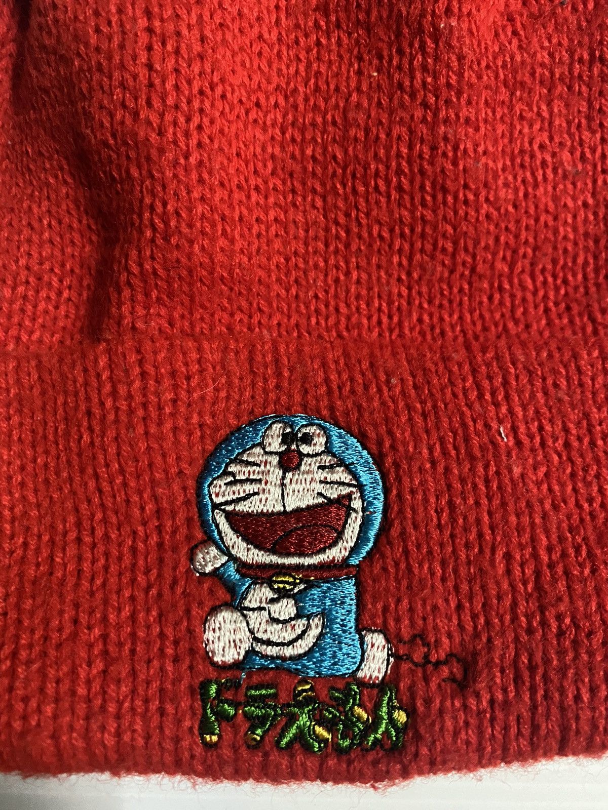 Japanese Brand × Vintage Doraemon Small Logo Patches Beanie Hat Size ONE SIZE - 2 Thumbnail