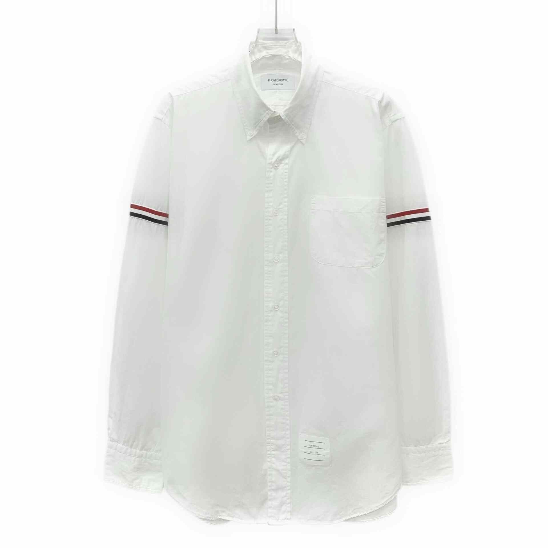 Thom Browne Thom Browne Striped Brown Shirt L Men Size US L / EU 52-54 / 3 - 1 Thumbnail