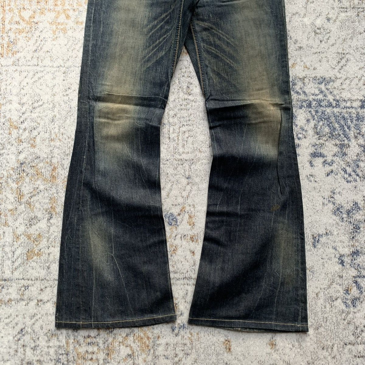 Vintage Rare Japanese Brand Edwin 503 MudWash Flared Jeans Size US 28 / EU 44 - 3 Thumbnail