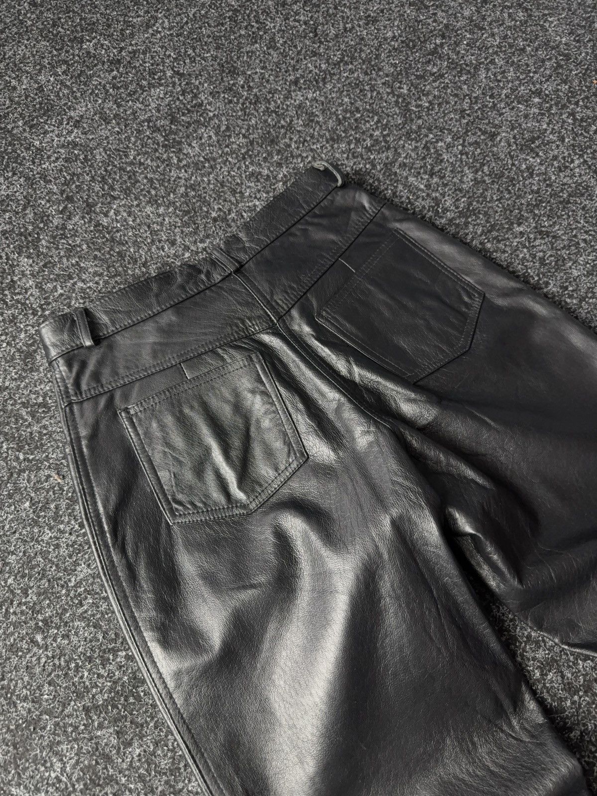Japanese Brand × Leather Opium 90s Racing Moto Leather pants Avant Garde Y2K Gothic Size 27" / US 4 / IT 40 - 13 Thumbnail