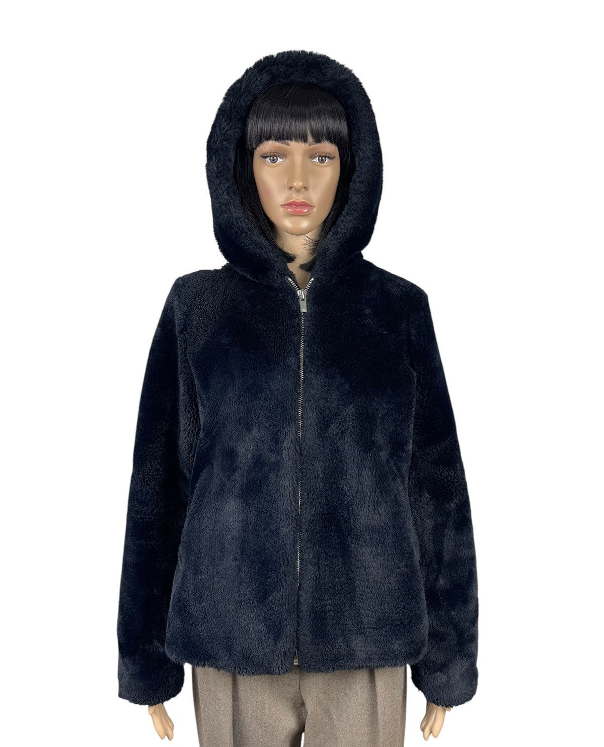 Other Claudie Pierlot Faux Fur Coat Hooded Full Zip size FR36 Size XS / US 0-2 / IT 36-38 - 6 Thumbnail