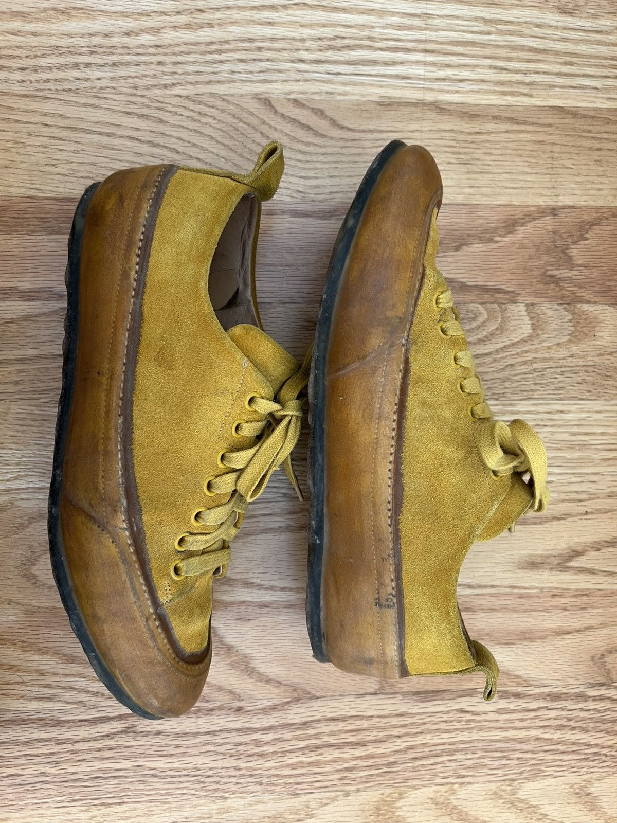 Other Sartori Gold - yellow suede sneakers with rubber dip Size US 9 / IT 39 - 3 Thumbnail