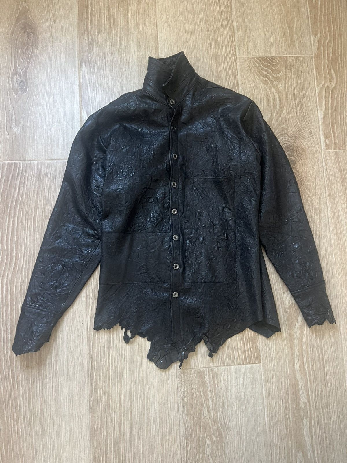 K-Two Studios K-Two Studios Leather Lambskin Overshirt Size US S / EU 44-46 / 1 - 1 Thumbnail