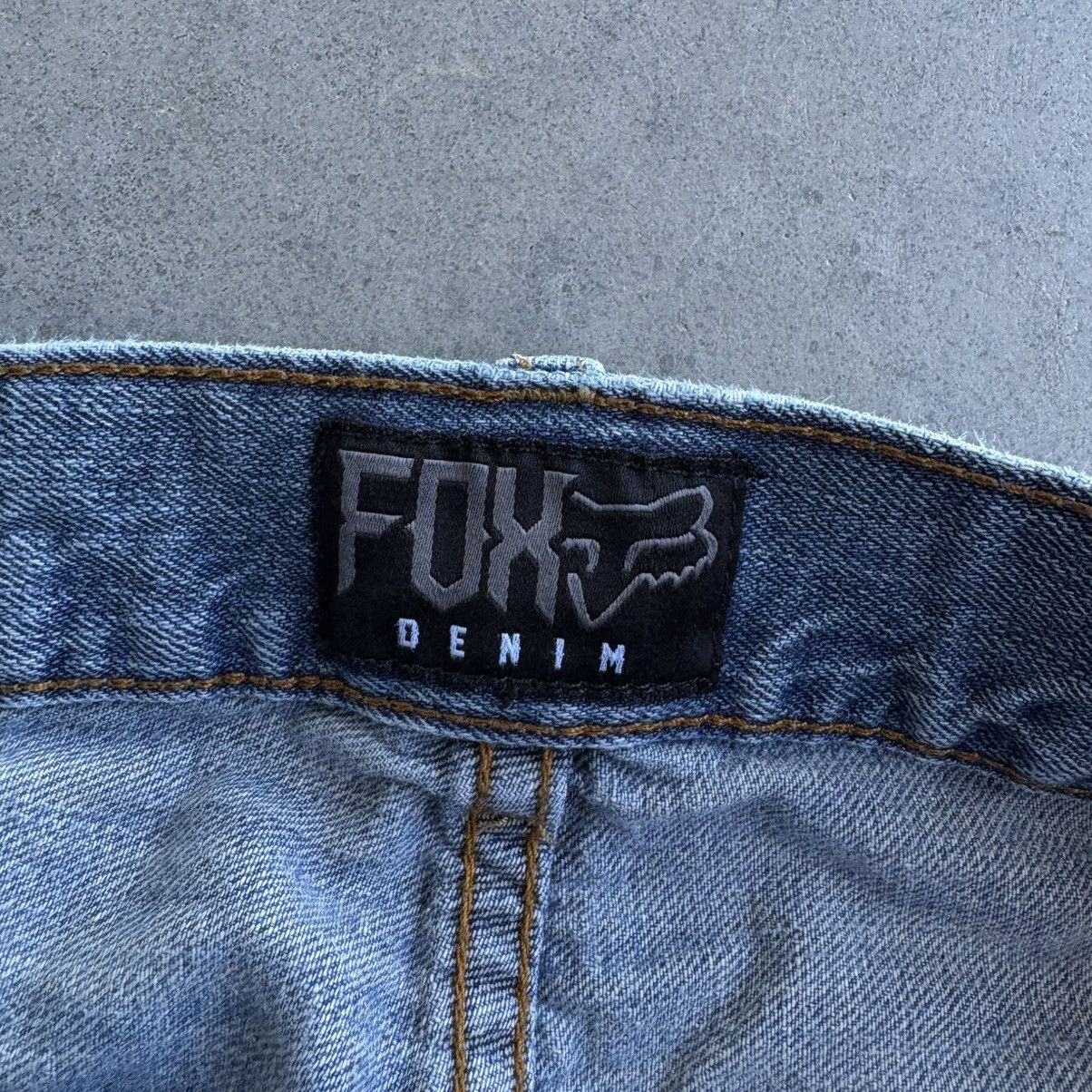 Fox Racing Y2K Fox Racing 32x32 Duster Style Denim Jeans blue Baggy Size US 32 / EU 48 - 4 Thumbnail