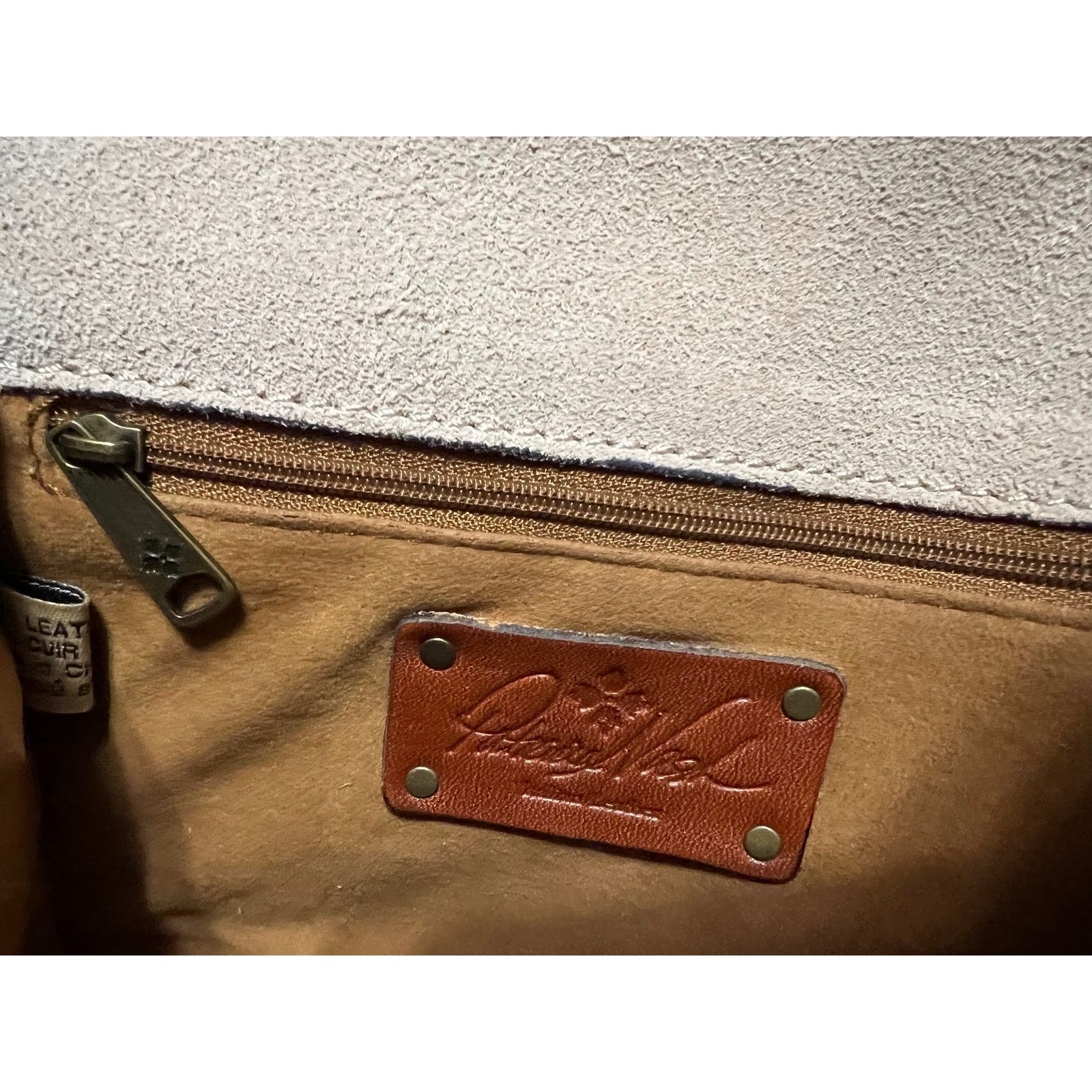 Patricia Nash VTG Patricia Nash Two-Tone Brown Small Saddle Bag Cross-Body Size ONE SIZE - 5 Thumbnail