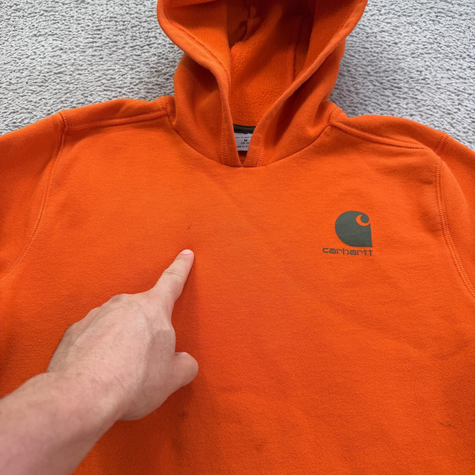 Carhartt Carhartt Youth Hoodie Orange Pullover Sweatshirt Kids M 10 Size US M / EU 48-50 / 2 - 6 Thumbnail