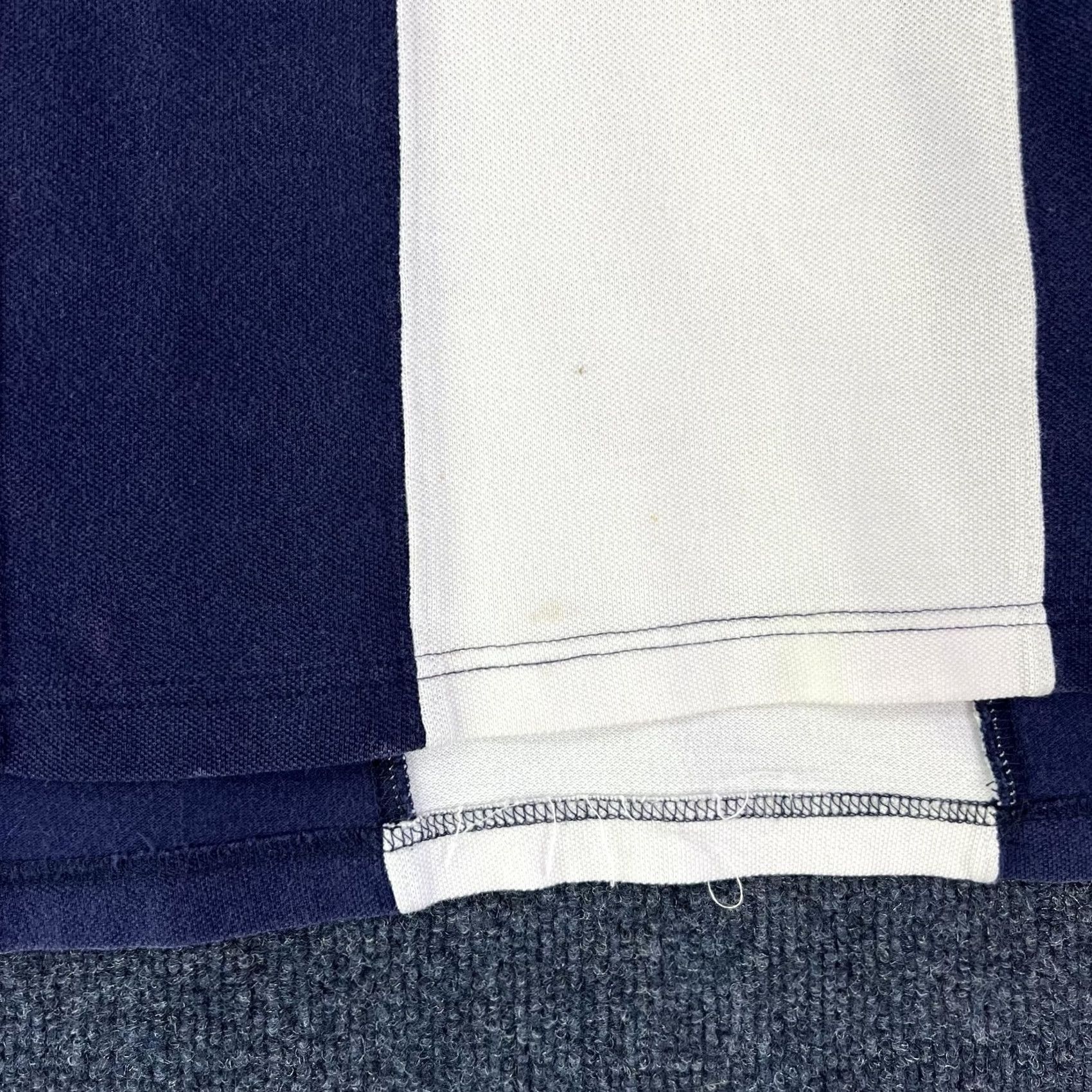 Izod VINTAGE Izod Polo Shirt Men L Navy Red White Striped Nautical Flag Embroidered Logo 100% Cotton Size US L / EU 52-54 / 3 - 6 Thumbnail