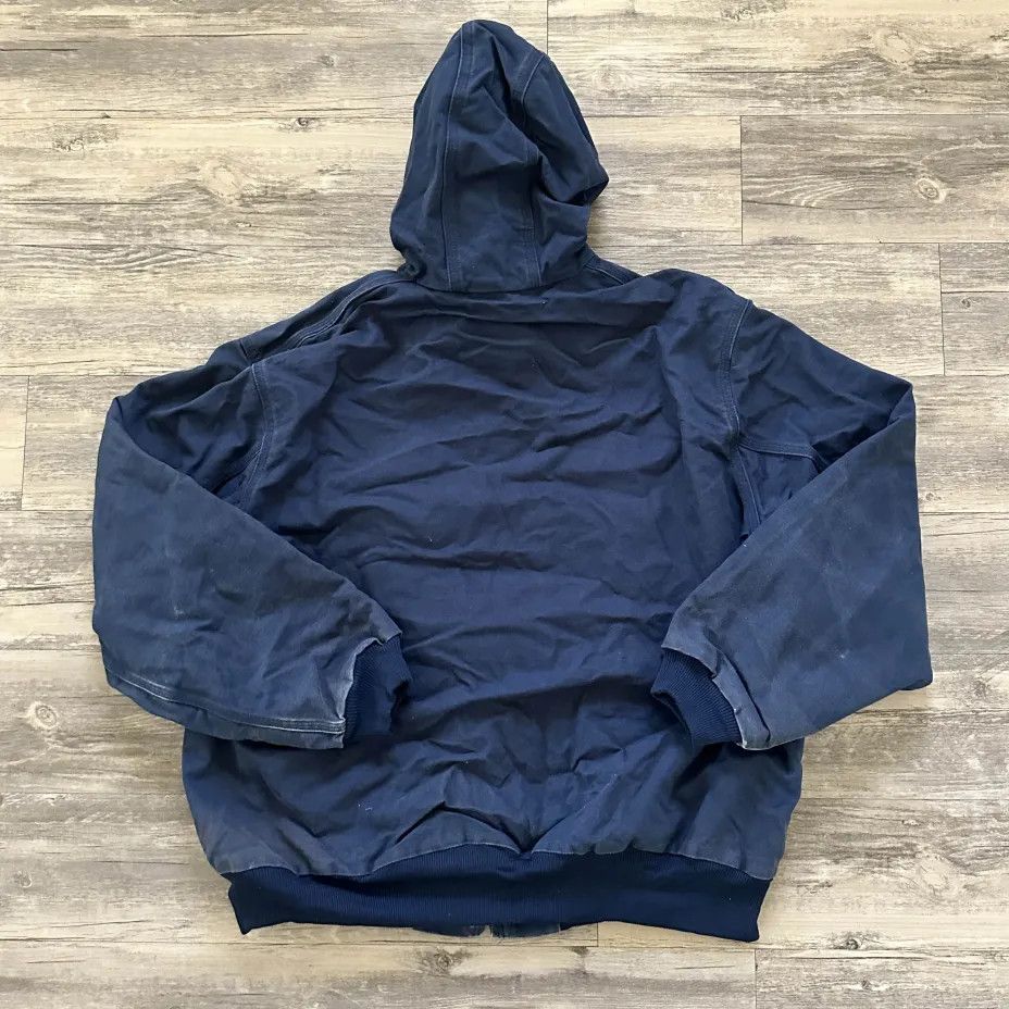 Carhartt Vintage Carhartt J131 NVY Navy Blue Hooded Jacket Size XXL Size US XXL / EU 58 / 5 - 5 Thumbnail
