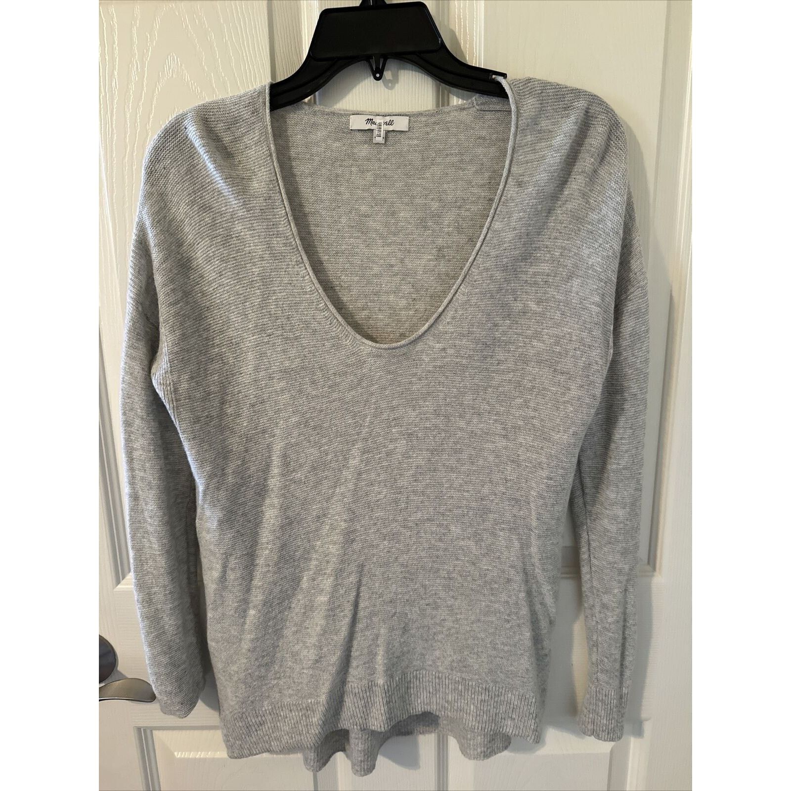 Madewell Madewell Women’s Kimball Gray Alpaca Wool Blend Sweater, XS Size XS / US 0-2 / IT 36-38 - 1 Thumbnail