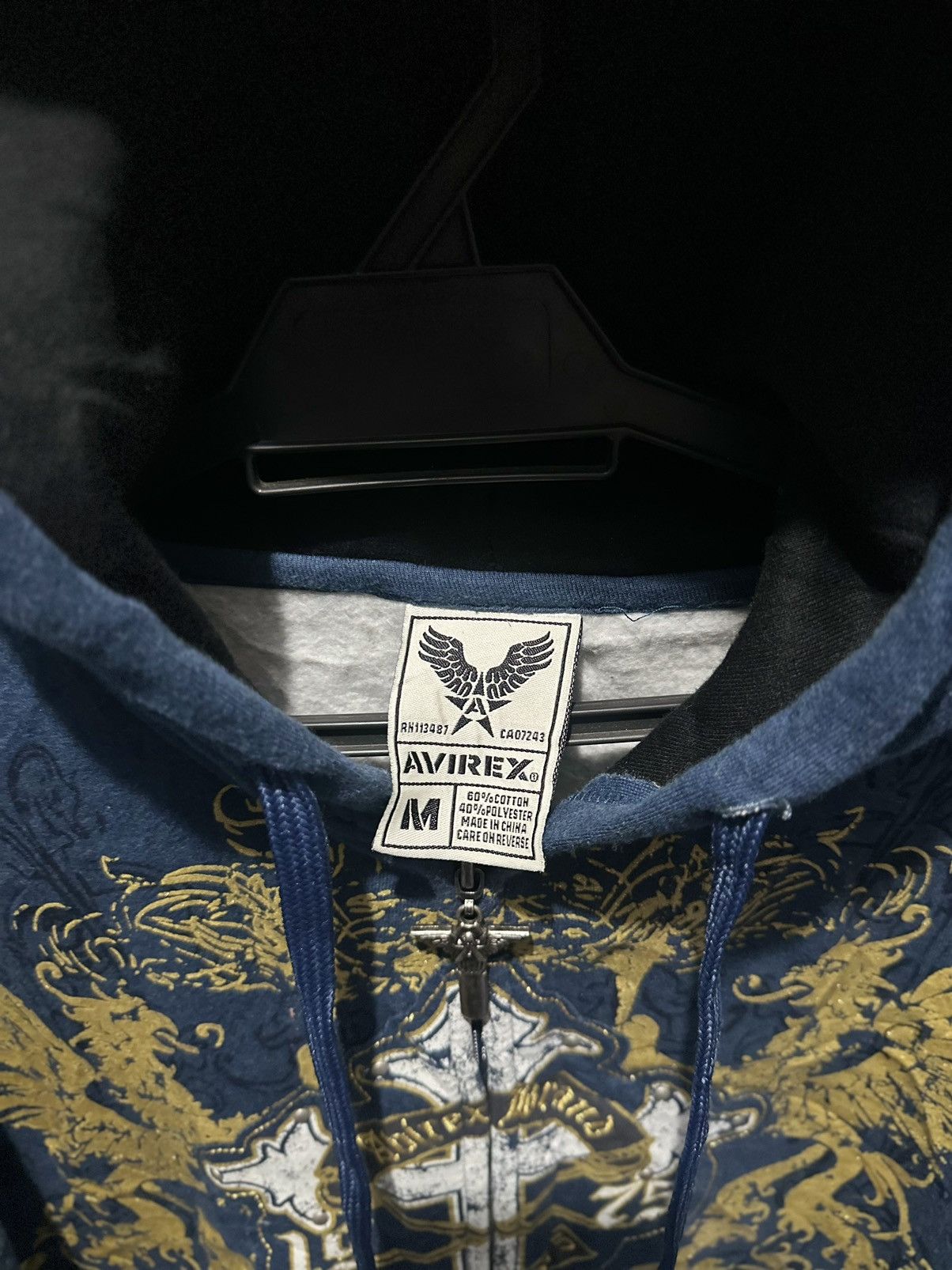 Avirex × Vintage Avirex Hoodie Mens Size M Fullzipper Size US M / EU 48-50 / 2 - 10 Thumbnail