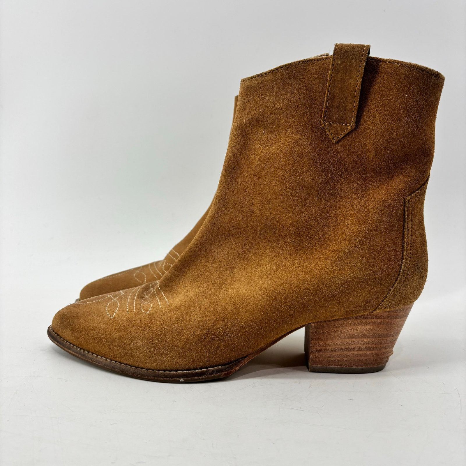 Other Joules Elmwood Womens Size 8 Suede Tan Western Boot Cowboy Size US 8 / IT 38 - 11 Thumbnail