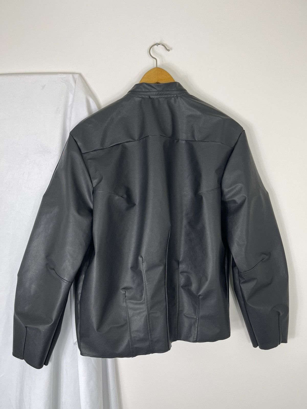 Chorley Darted ‘tie’ zipper technical faux leather jacket Size US L / EU 52-54 / 3 - 4 Thumbnail