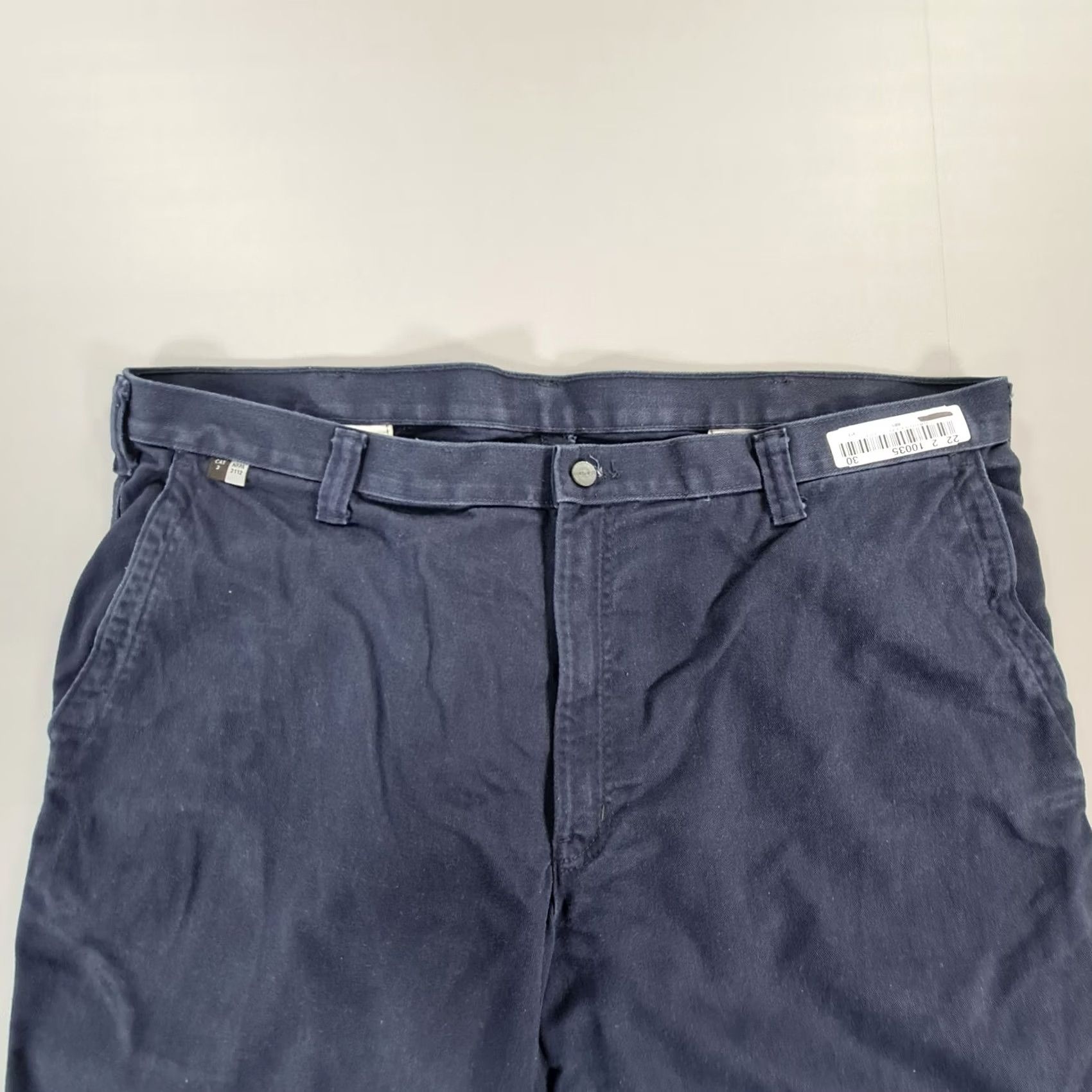 Carhartt VINTAGE Carhartt Mens Trousers Navy Blue W42 L32 Flame Resistant CAT 2 Work Pants 371-20 Size US 42 / EU 58 - 2 Thumbnail